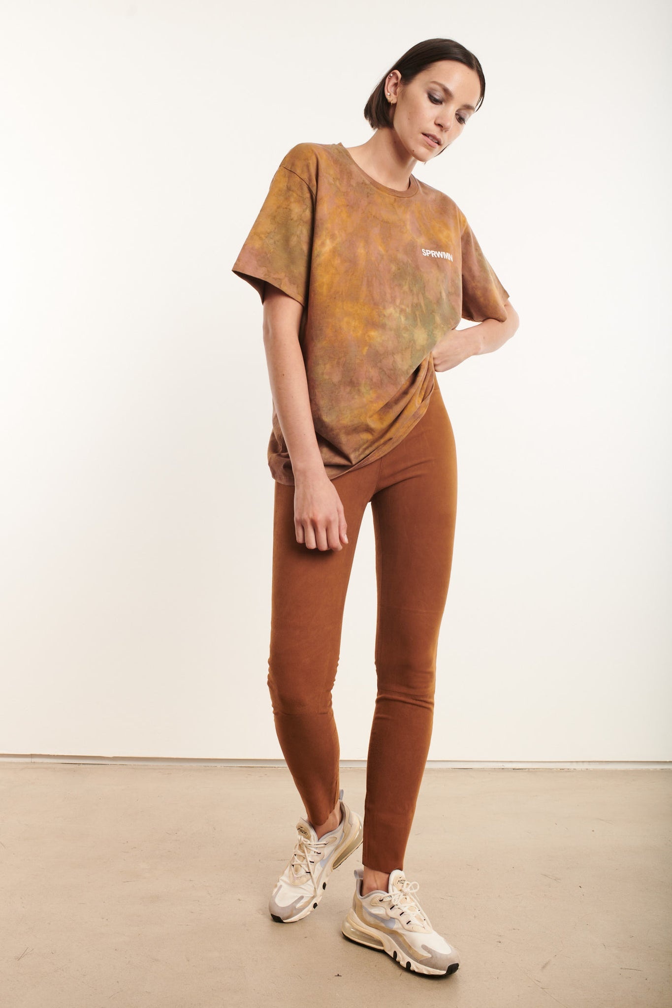 ARMY MARBLE OVERSIZED LOGO TEE - 1