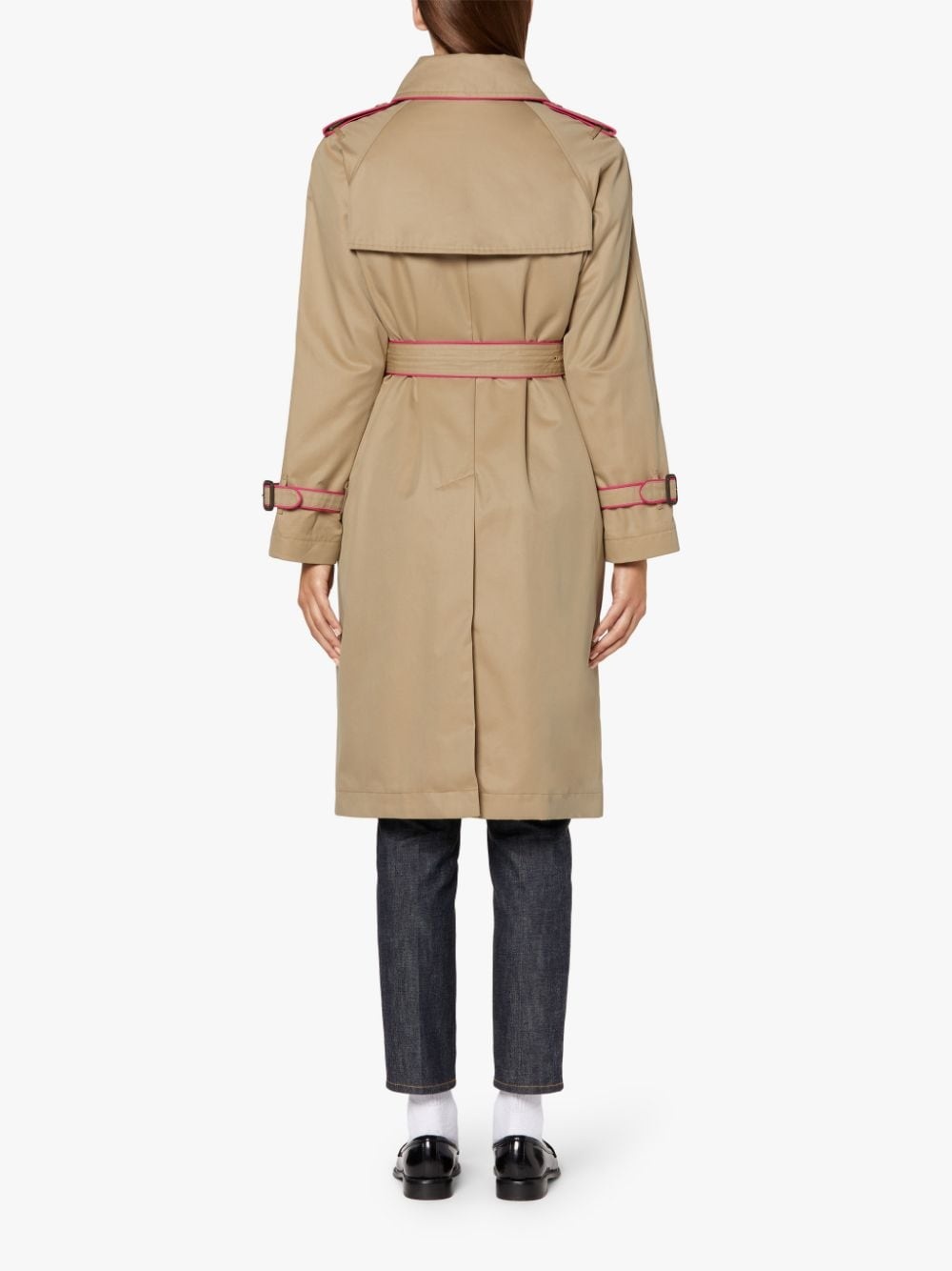 NORRIE HONEY & PINK COTTON TRENCH COAT | LMT-009 - 4