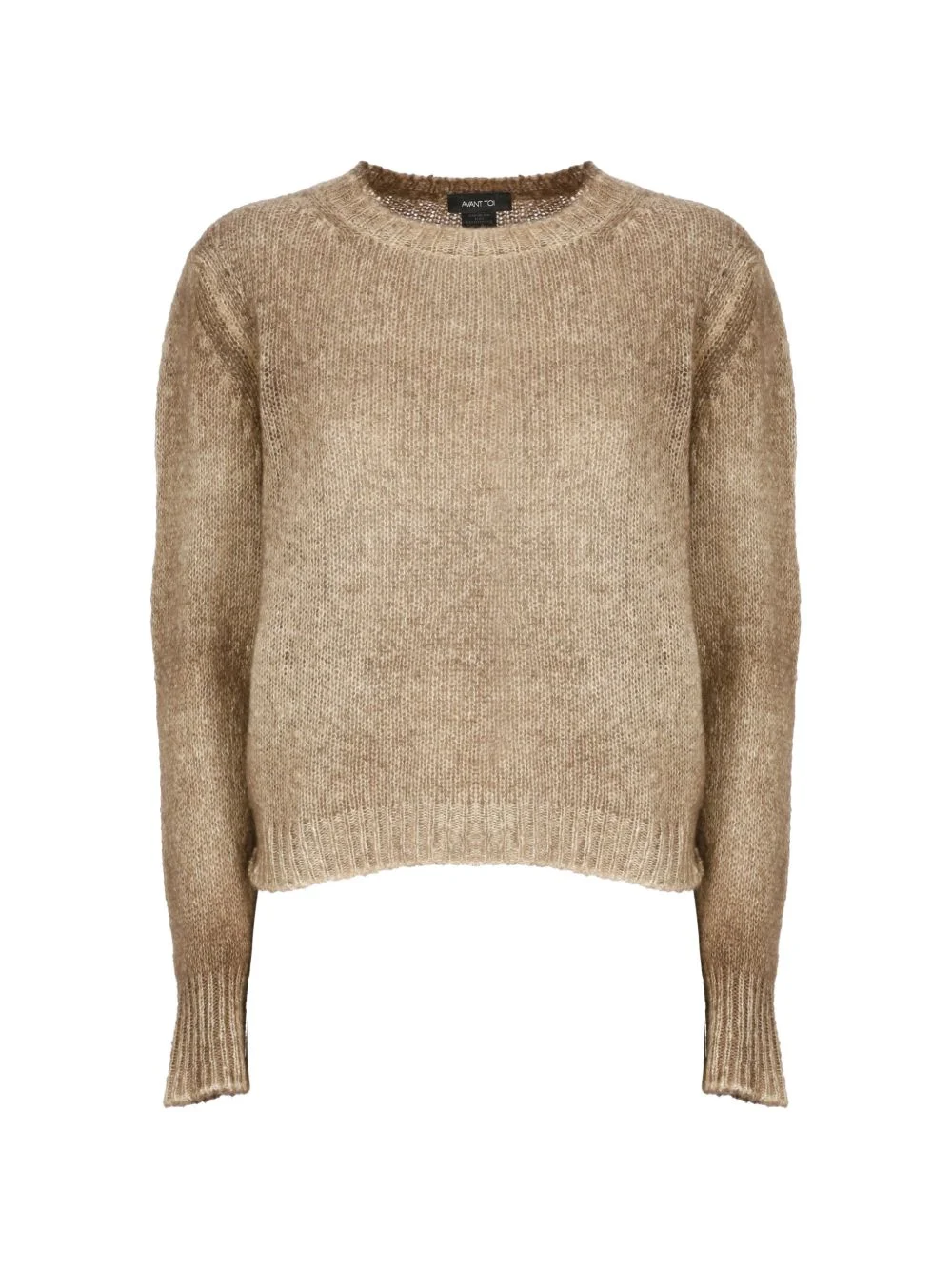 ribbed-trim sweater - 1