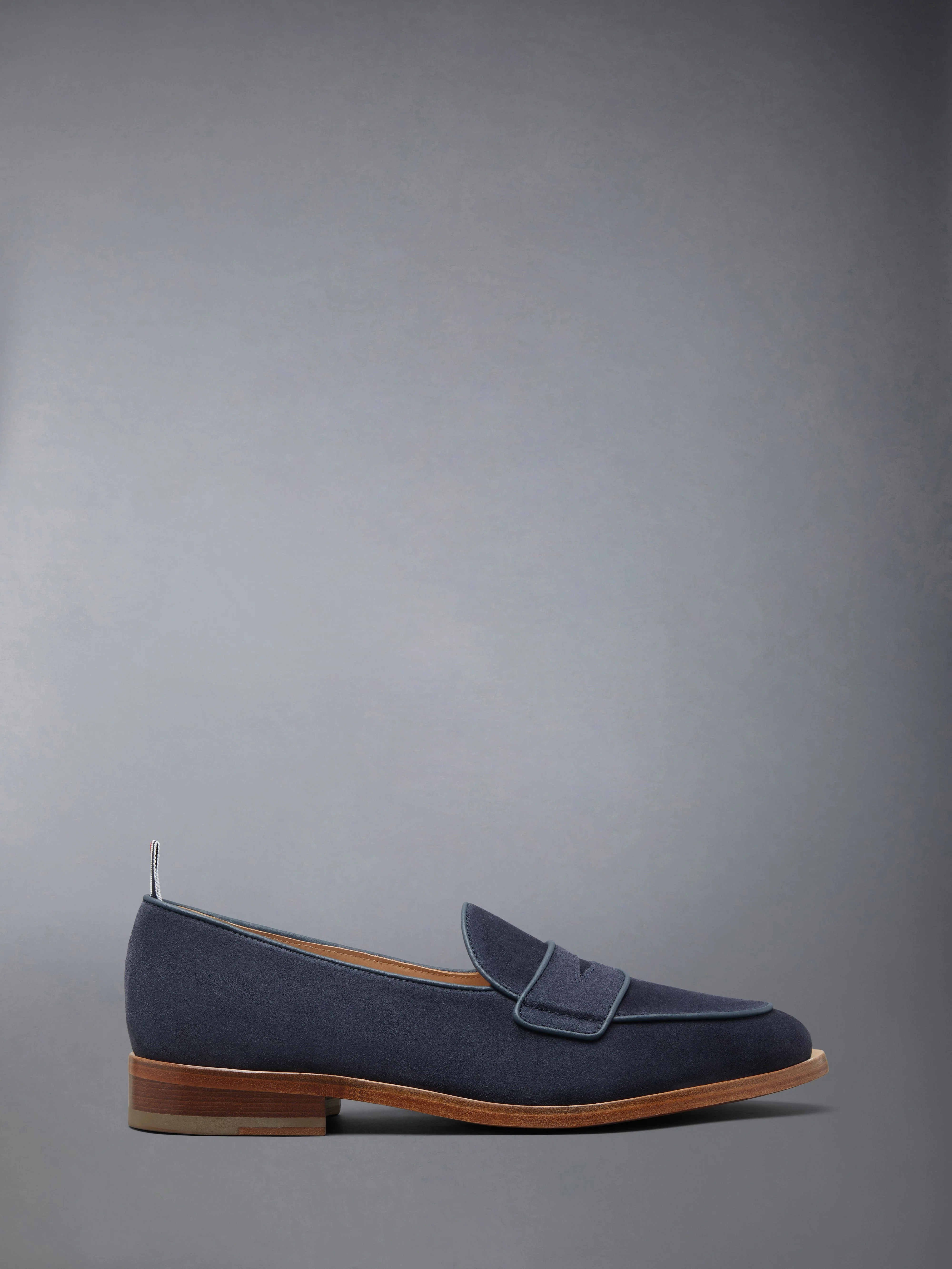 SUEDE VARSITY PENNY LOAFER - 1
