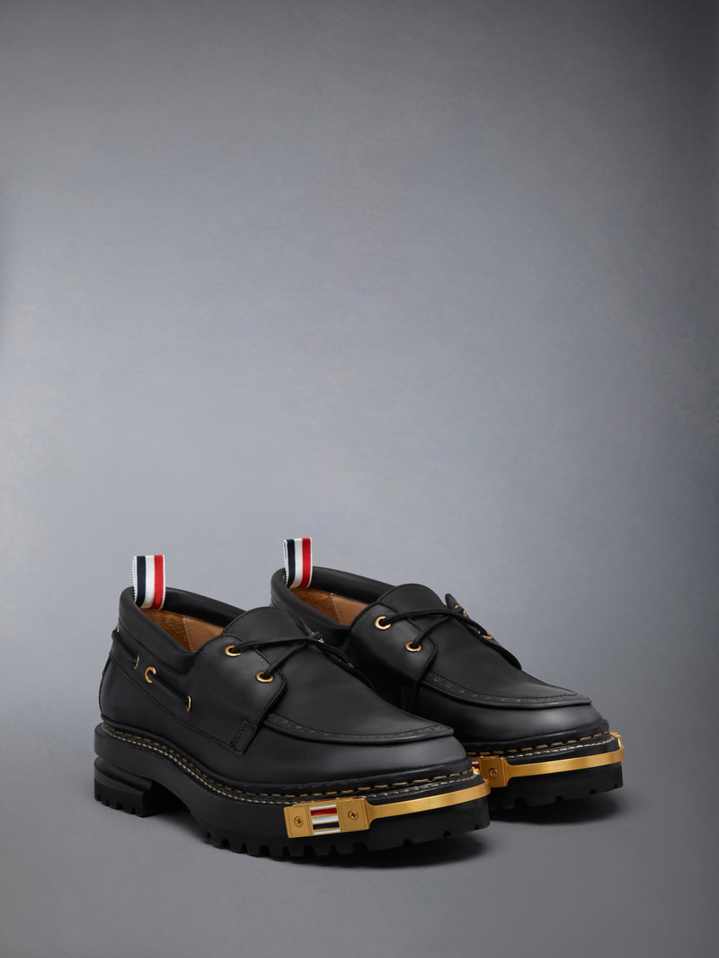 Thom Browne DISTRESSED CALF HIKING LEATHER SOLE BOAT SHOE outlook