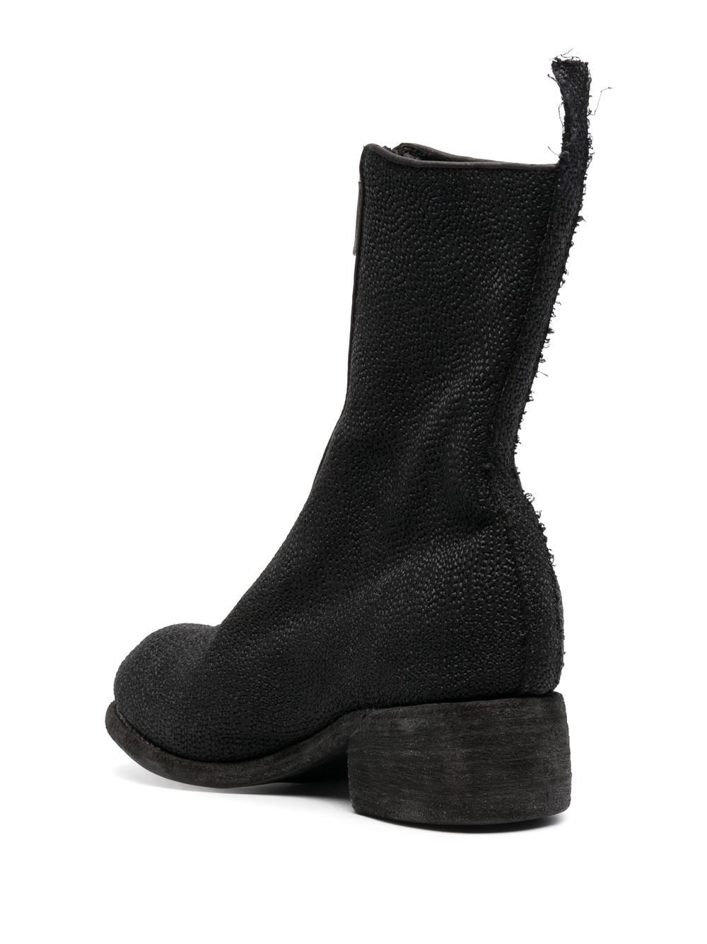 slouchy front-zip ankle boots - 5