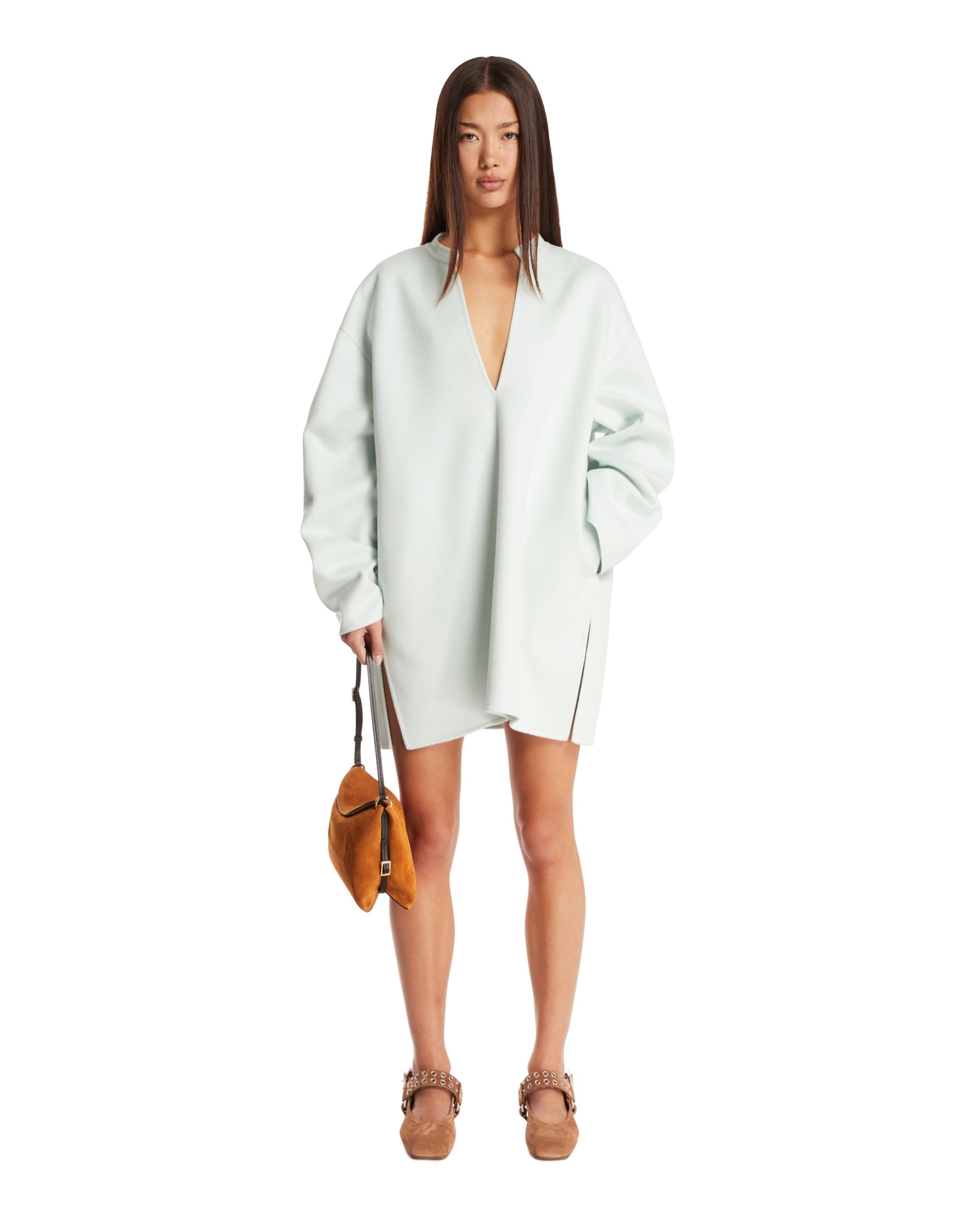 Light Blue Cashmere Dress - 2