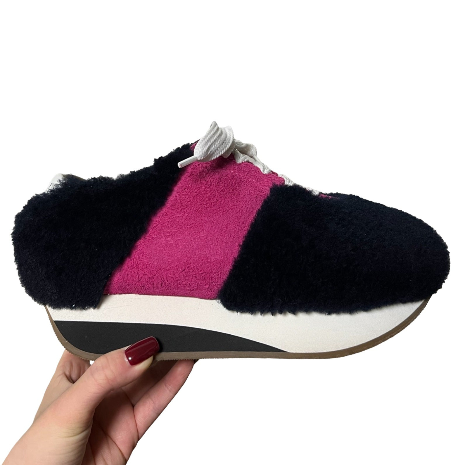 MARNI Fur Big Foot Sneakers - 4
