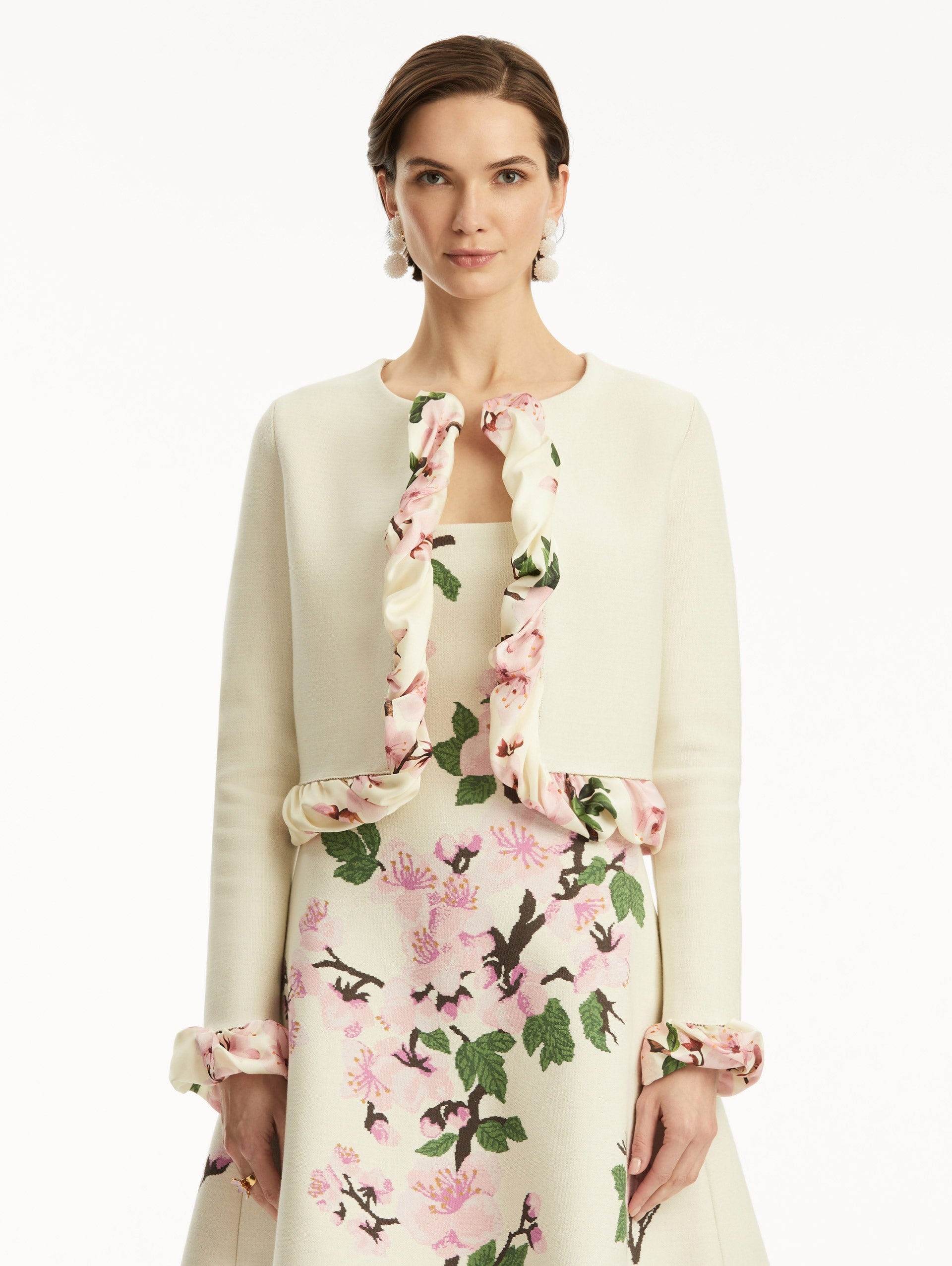 CHERRY BLOSSOM TWIST TRIM CARDIGAN - 2