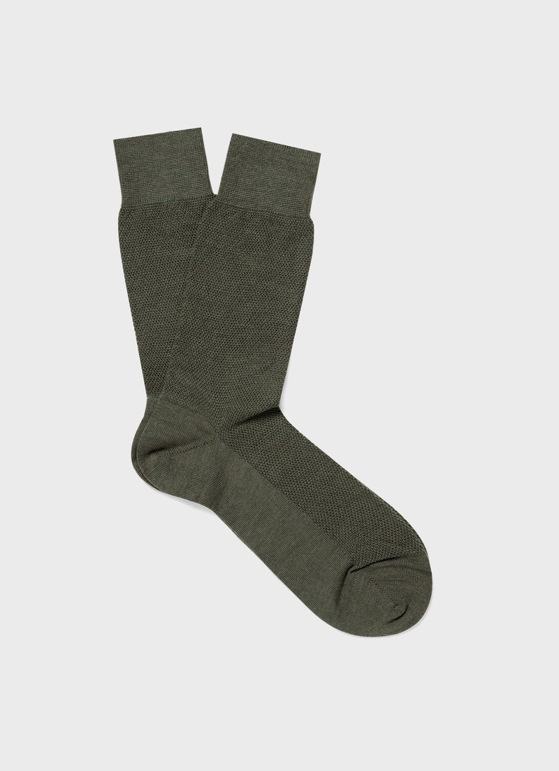 Merino Wool Waffle Socks 1