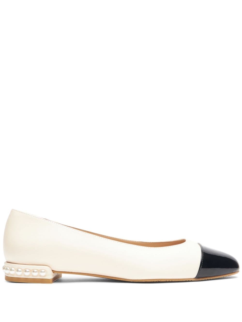Pearl Flat leather ballerina shoes - 1
