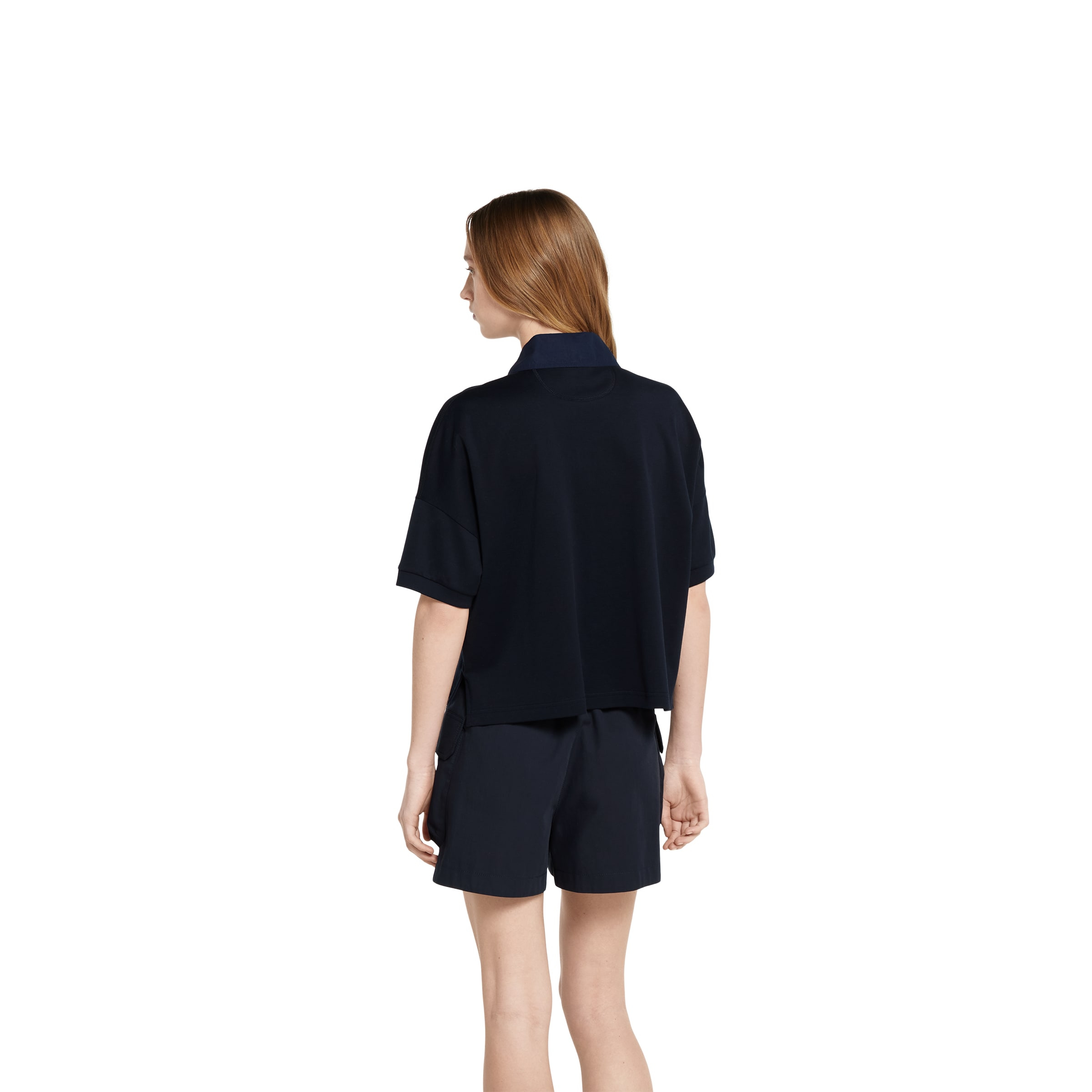 Cotton jersey polo shirt with embroidery - 4