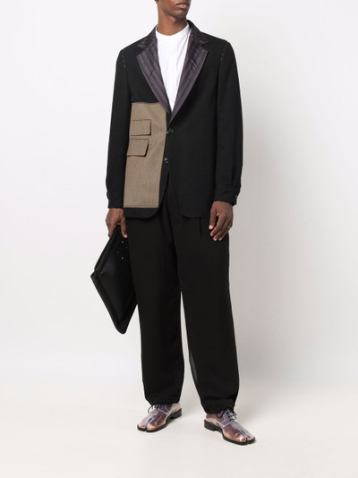 Maison Margiela single-breasted panelled suit outlook