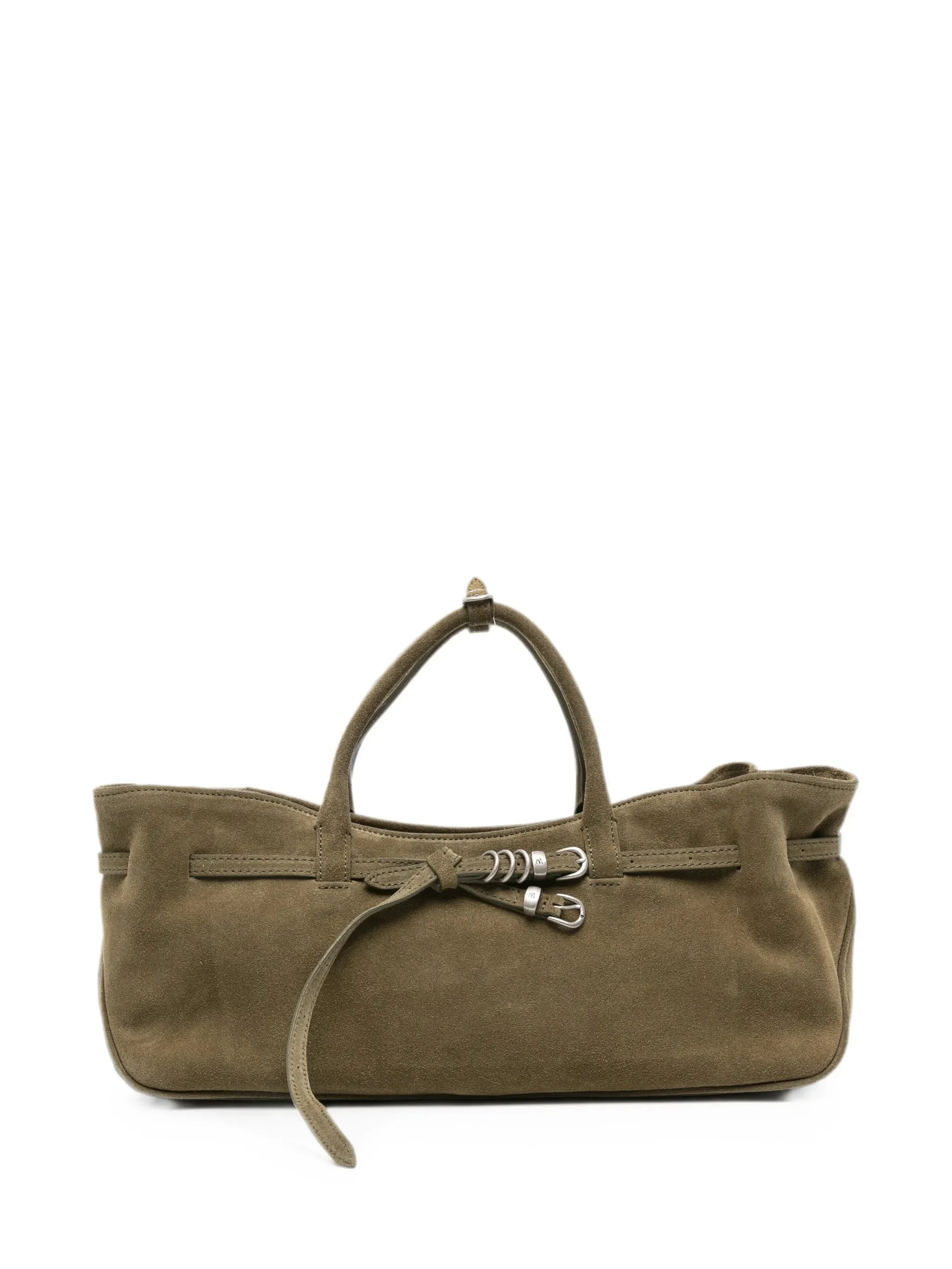 Margesherwood Grandma Used Buckle-detail Suede Tote Bag - 1