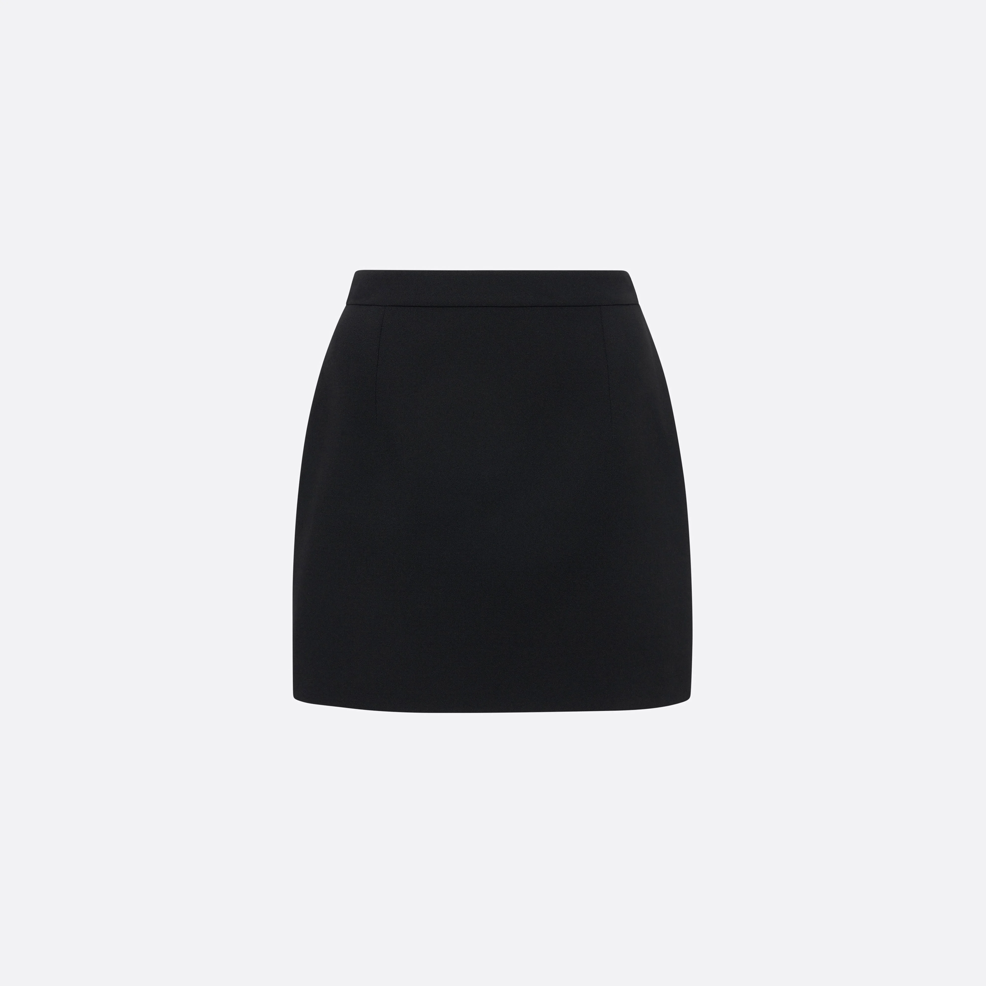 WOOL CRÊPE MINI SKIRT - 1