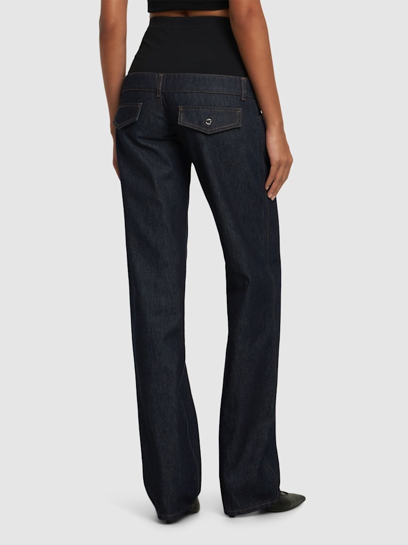 Jersey hybrid denim jeans - 3