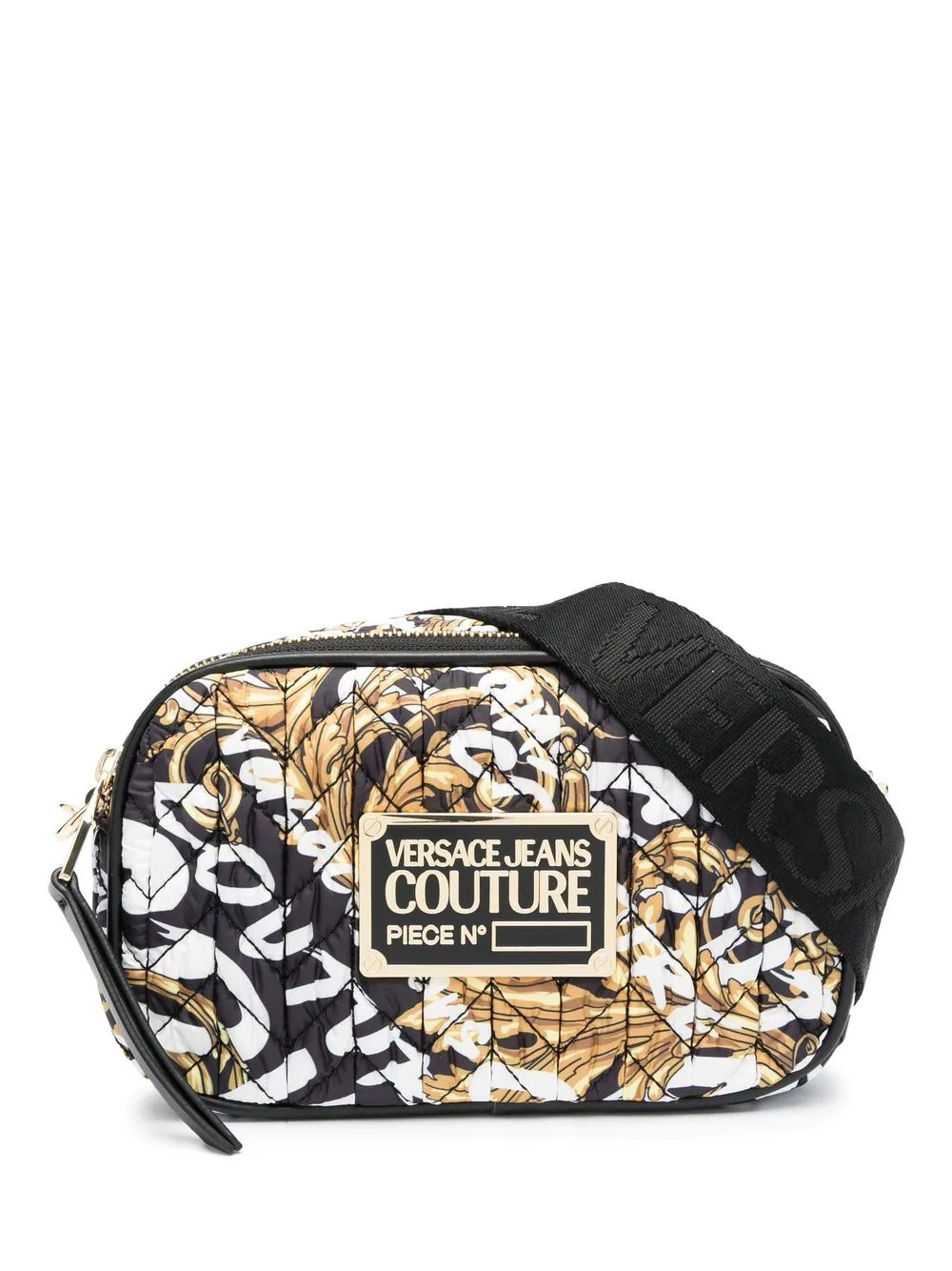 graphic print shoulder bag - 1