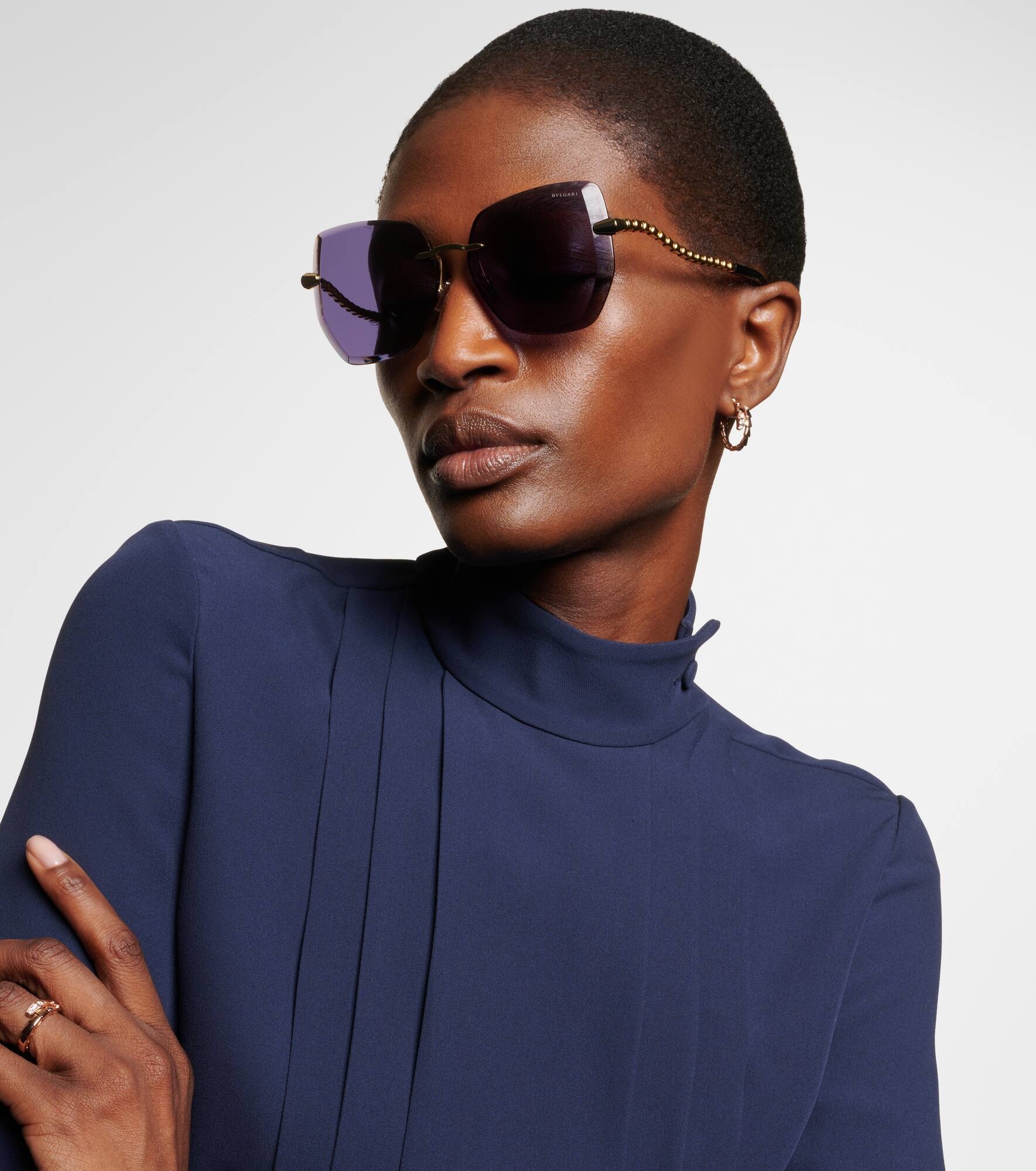 Serpenti Viper oversized sunglasses - 3