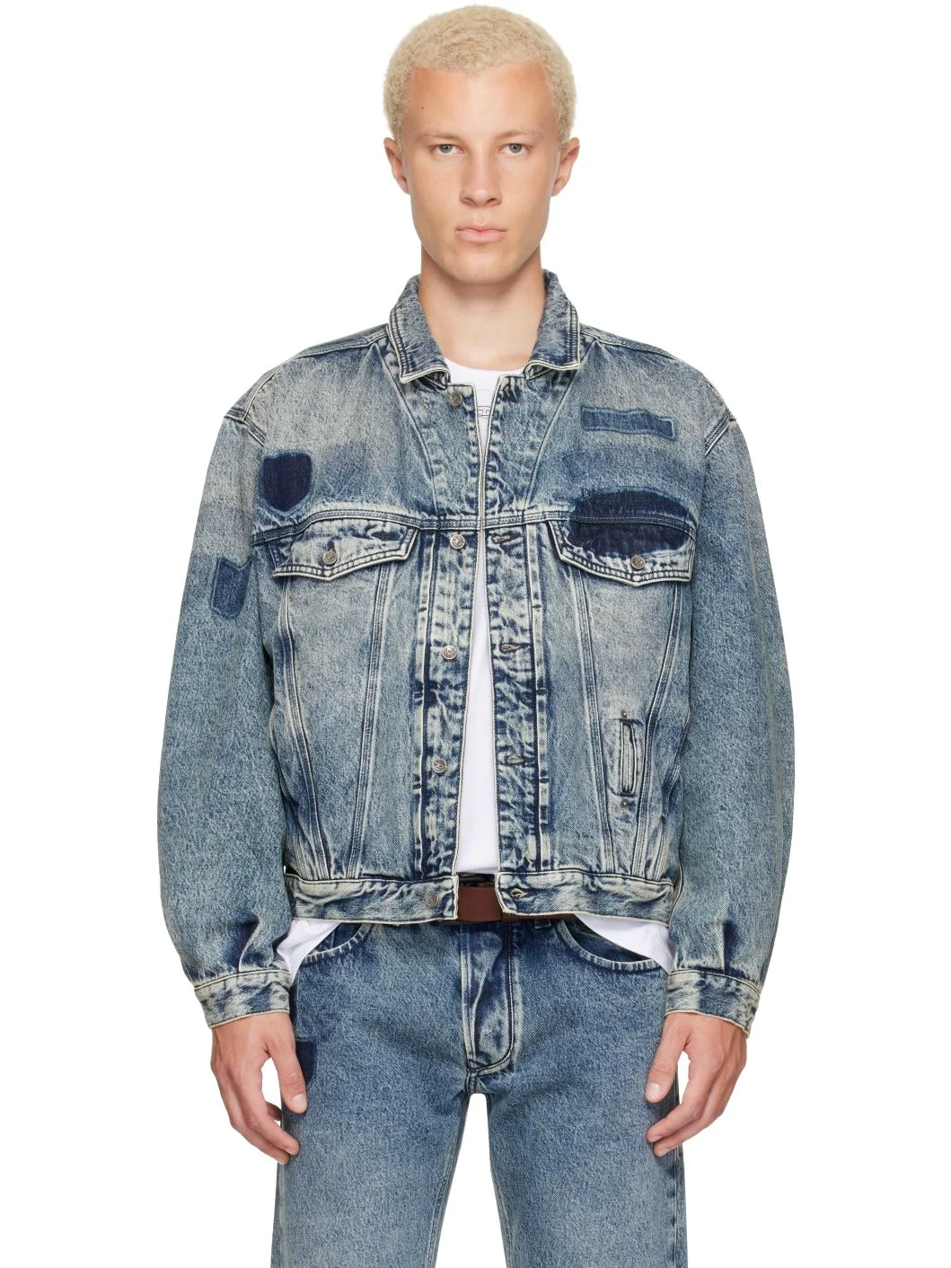 Blue D-Denver-S2 Denim Jacket - 1