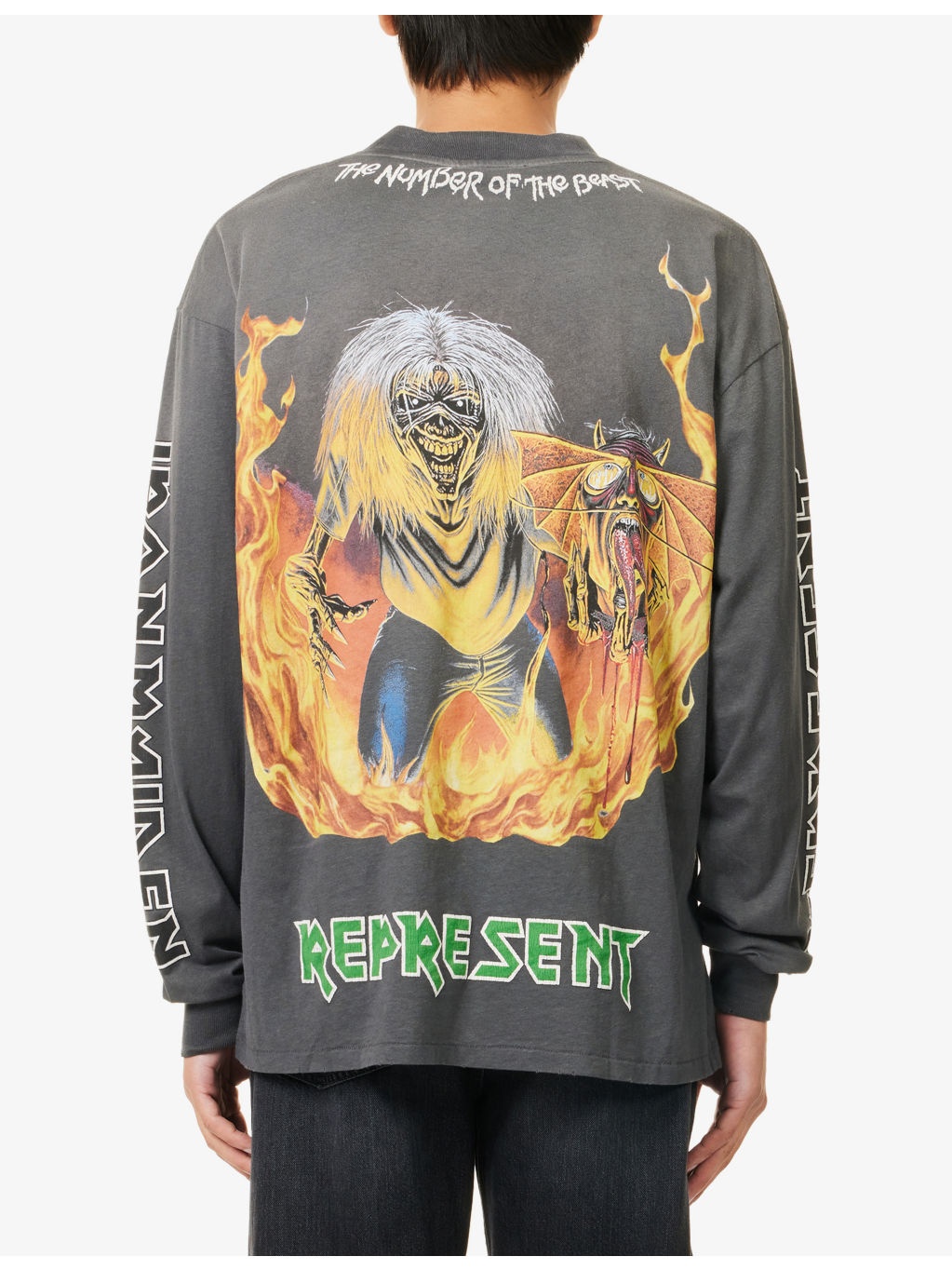 Represent x Iron Maiden Relaxed-Fit Cotton T-Shirt - 4