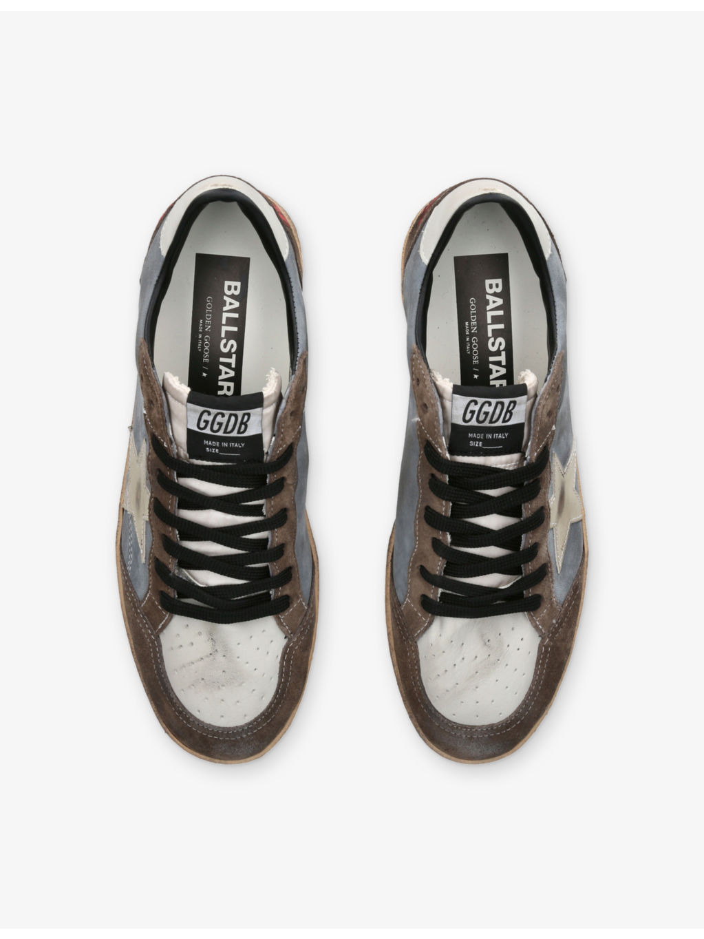 Men’s Super-Star Nubuck-Leather and Suede Low-Top Trainers - 2