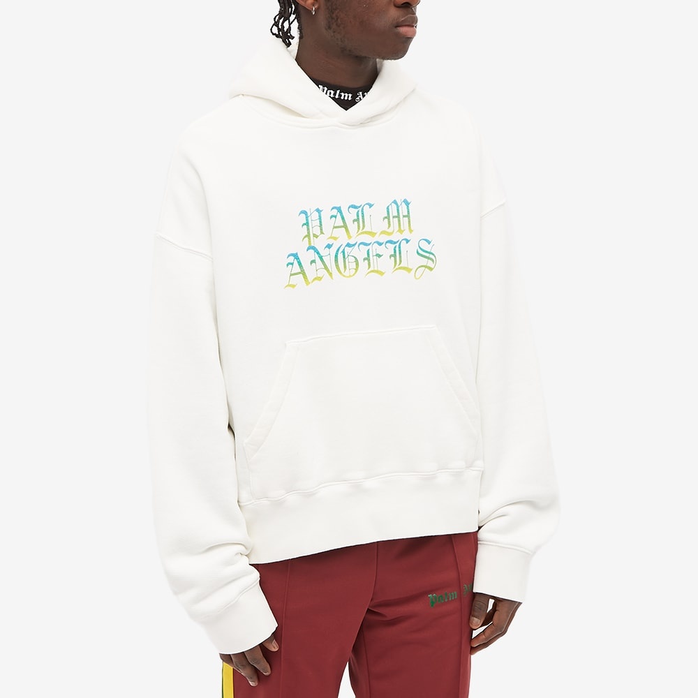 Palm Angels Hue Gothic Logo Popover Hoody - 3