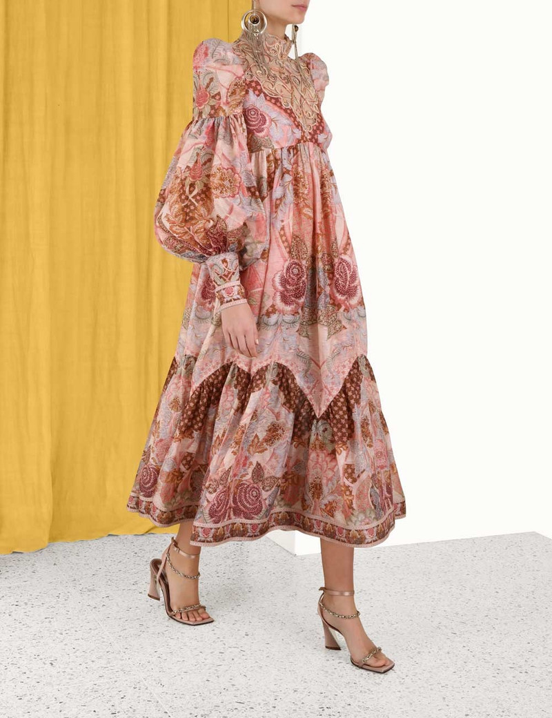 Zimmermann KALEIDOSCOPE SWIRL YOKE MIDI - 4736DKALAPFL | REVERSIBLE