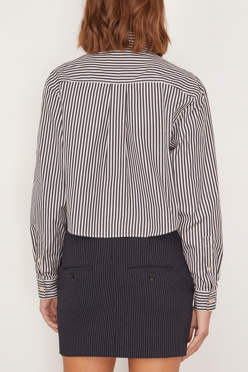 Fleora Top in Black/Ecru 4
