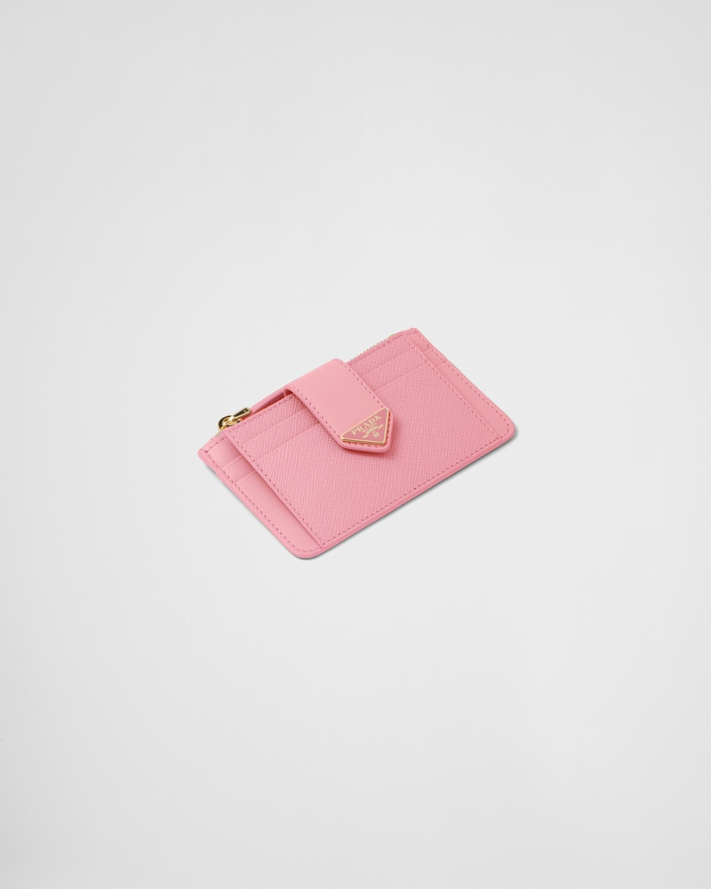 Prada Saffiano and leather card holder outlook