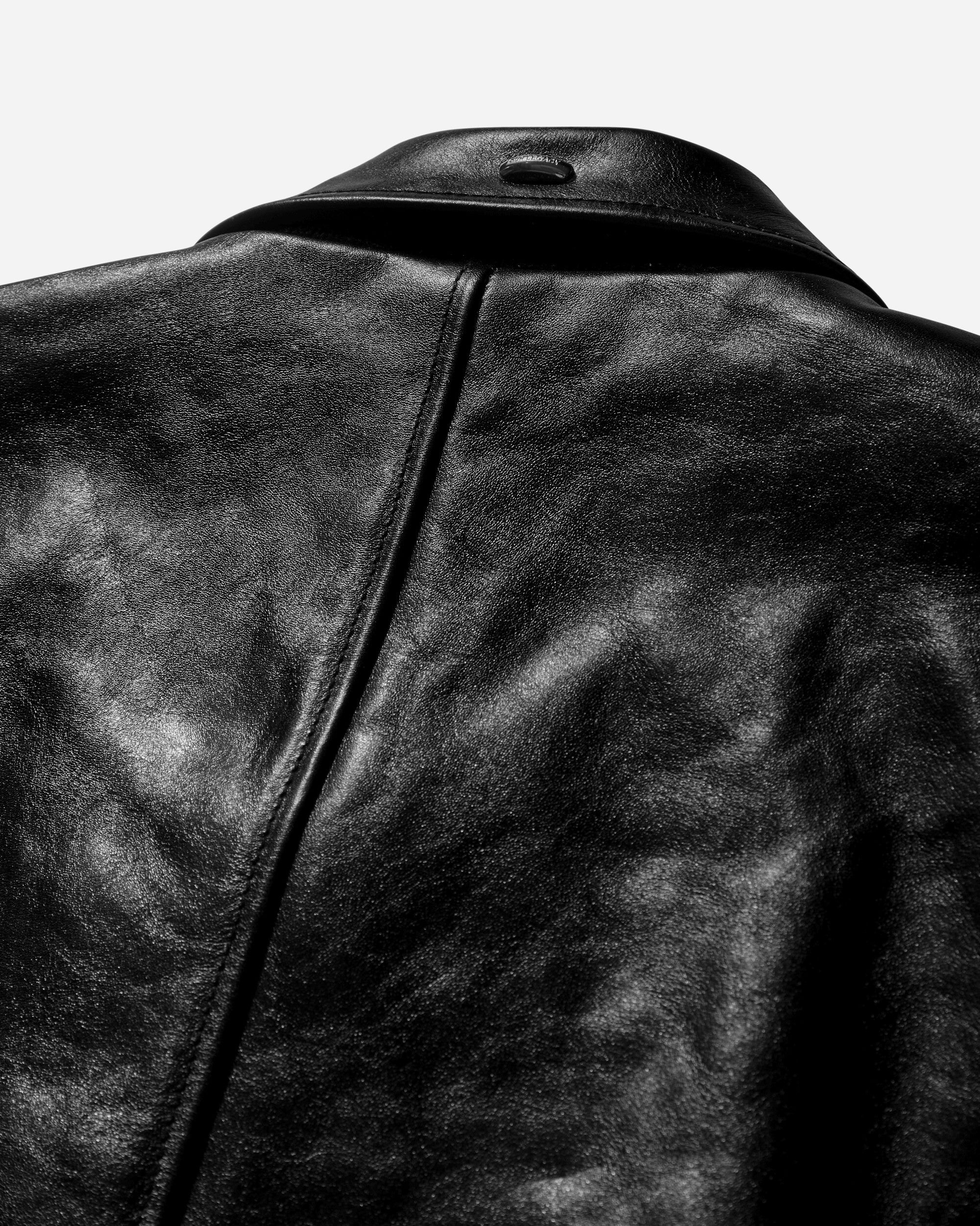 Men's Mini Leather Jacket Black - 4