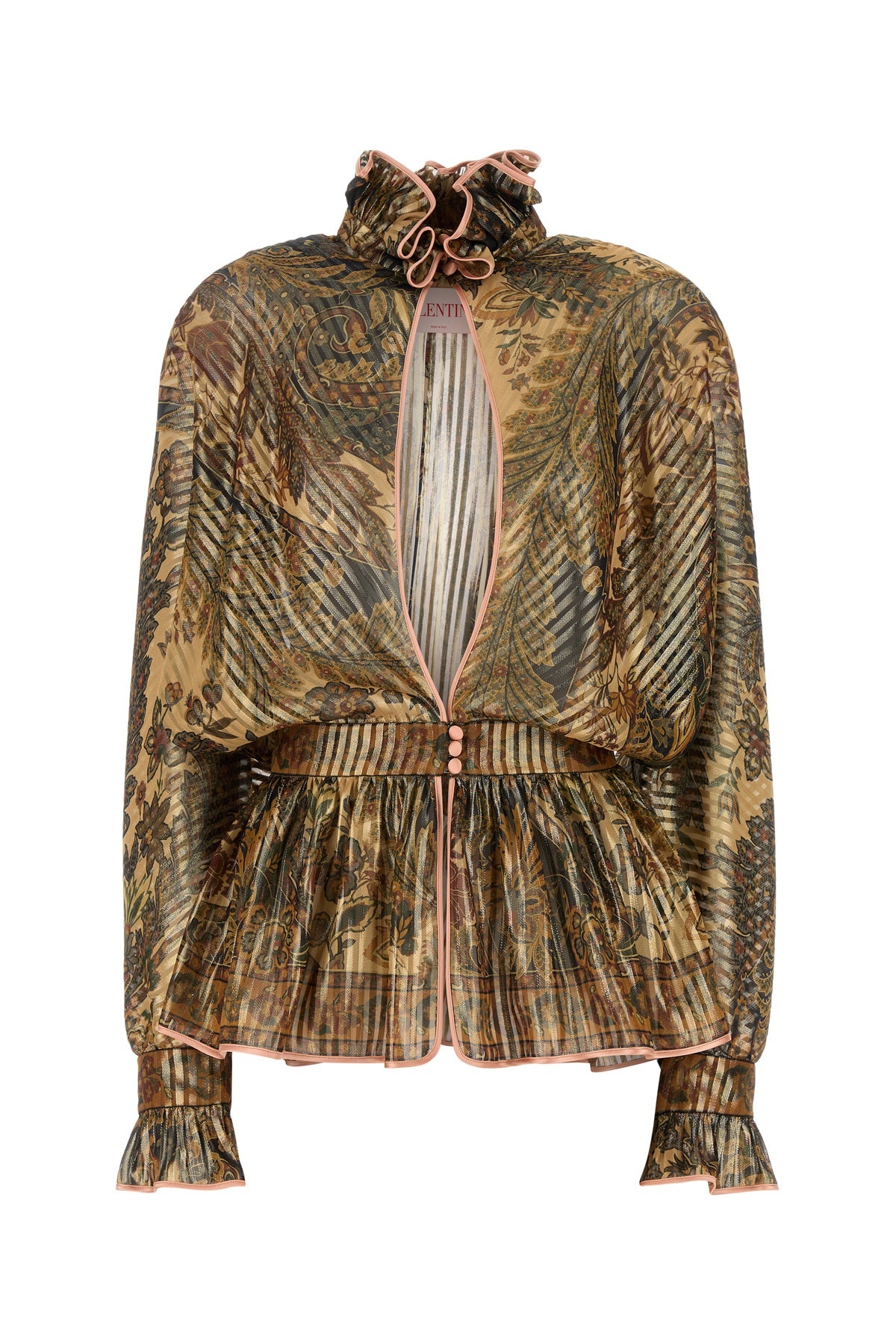 Printed pekin blouse - 1