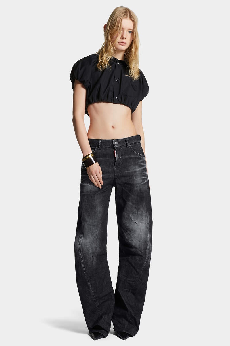 EASY BLACK WASH D2 TWISTED JEANS - 3