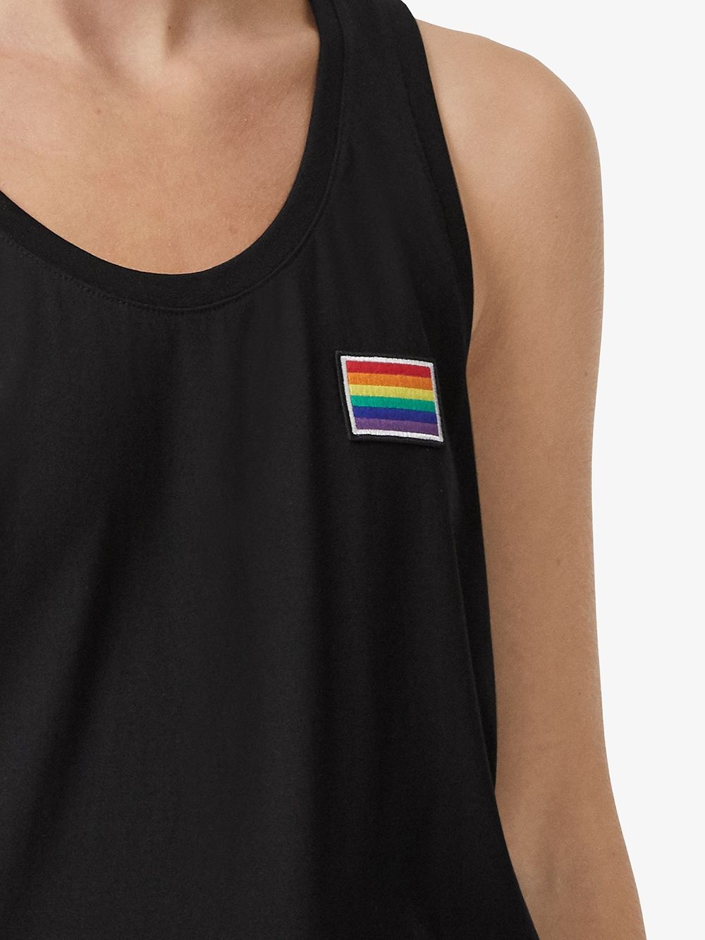 rainbow appliqué tank top - 6