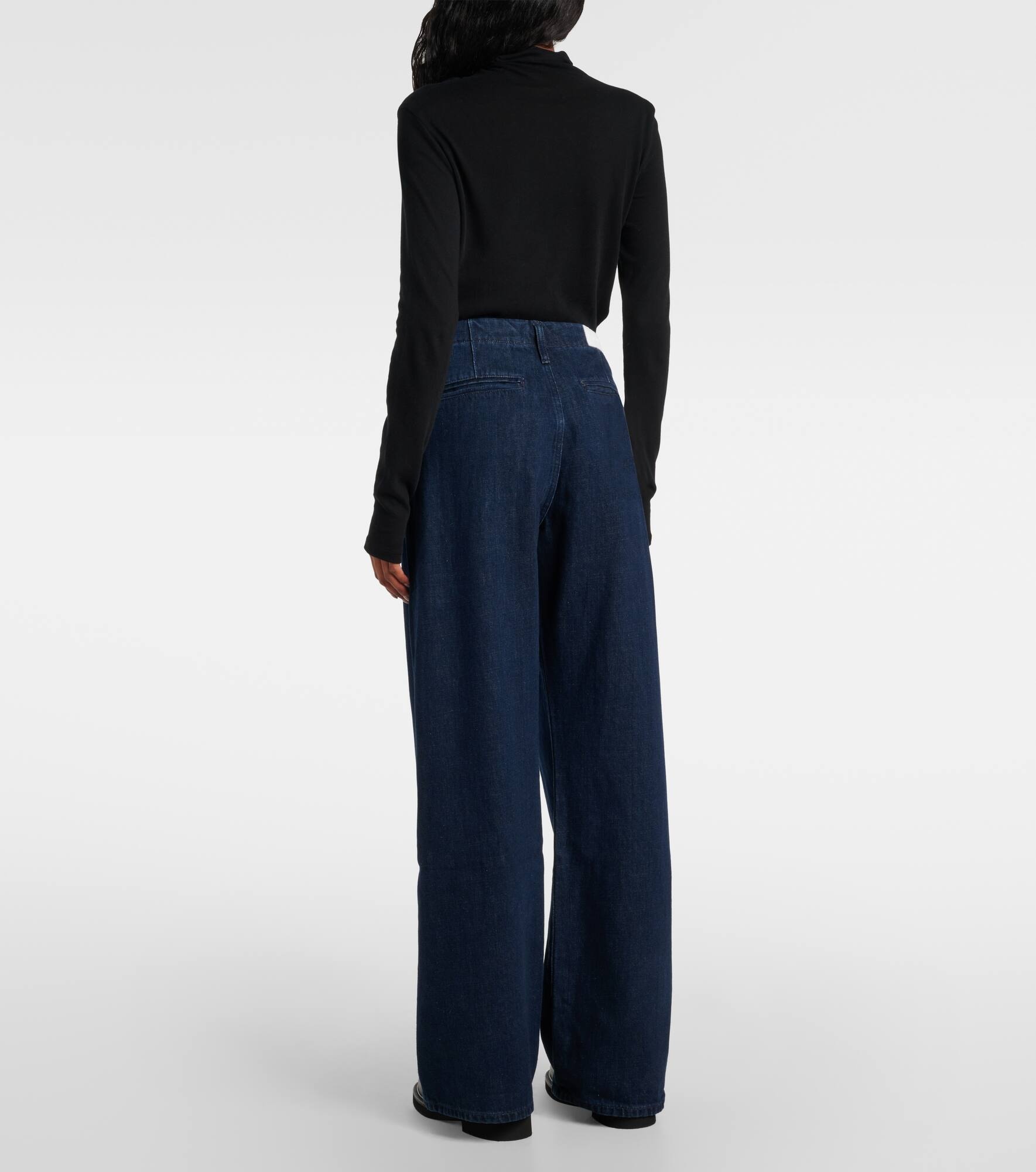 Triuser high-rise wide-leg jeans - 3