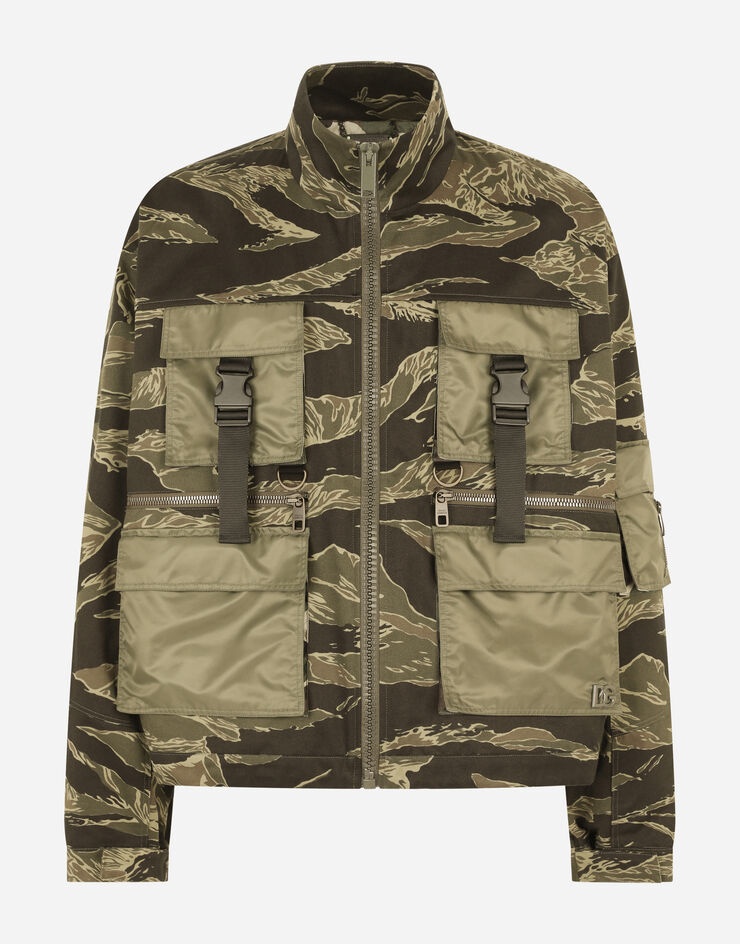 Camouflage-print cotton jacket - 3