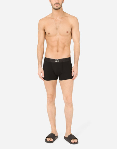 Dolce & Gabbana Stretch Pima cotton boxers with DG logo outlook