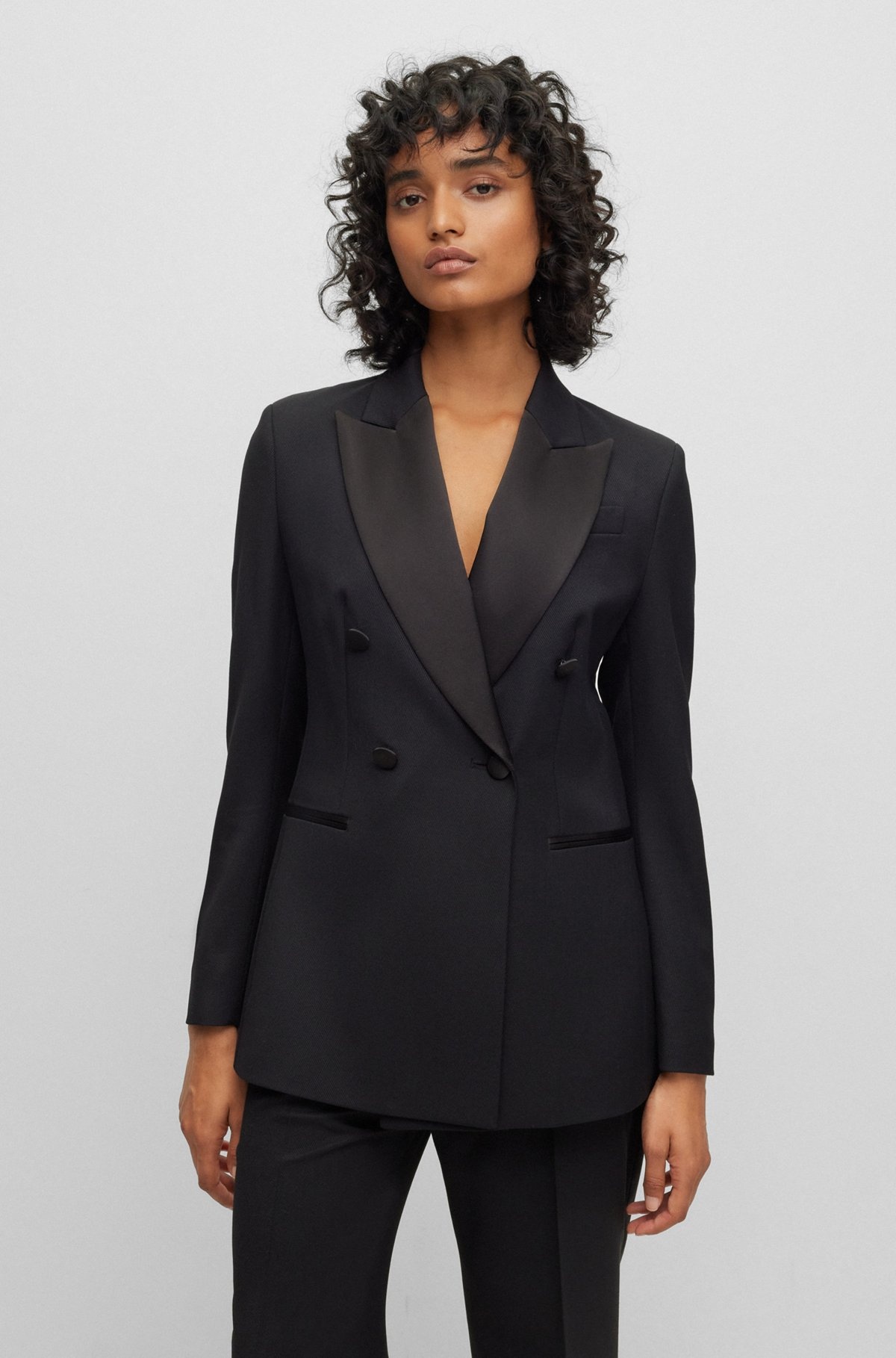 SLIM-FIT TUXEDO JACKET IN WOOL-BLEND TWILL - 2