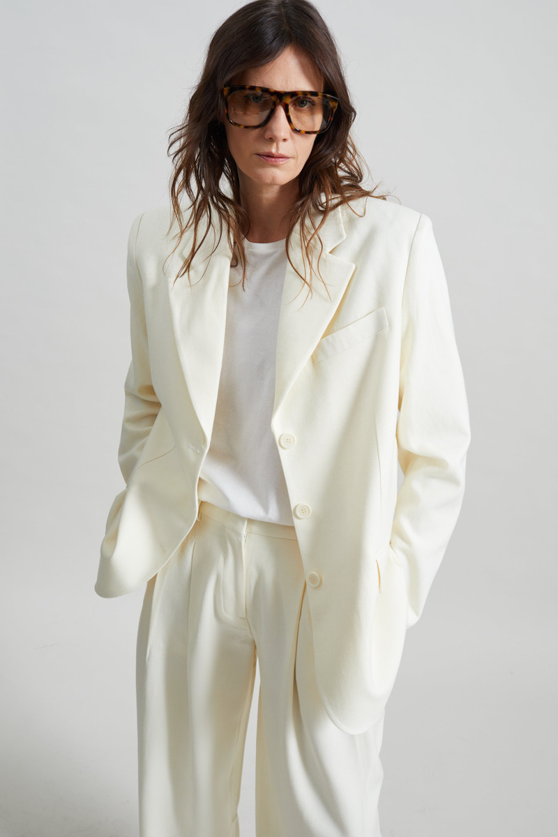 Halser Pintuck Trousers - Ivory 5