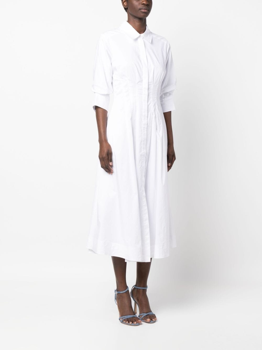 Jazz pintuck midi dress - 3