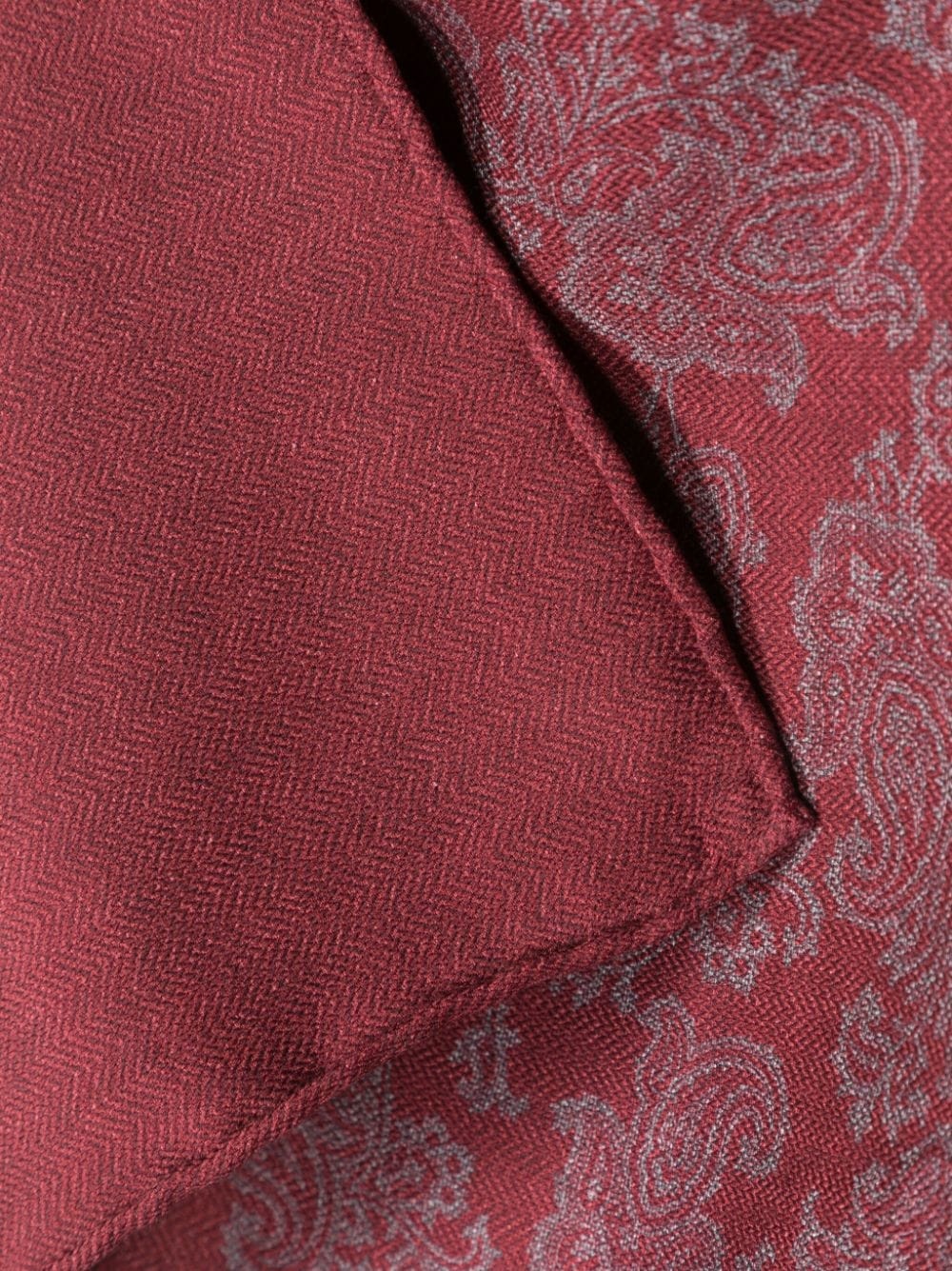 paisley-design silk scarf - 3
