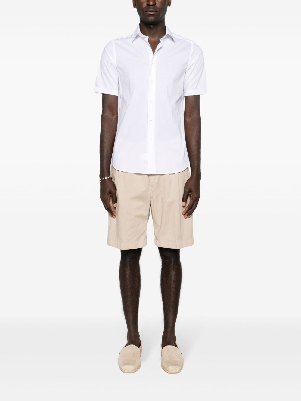 classic-collar short-sleeve shirt - 2