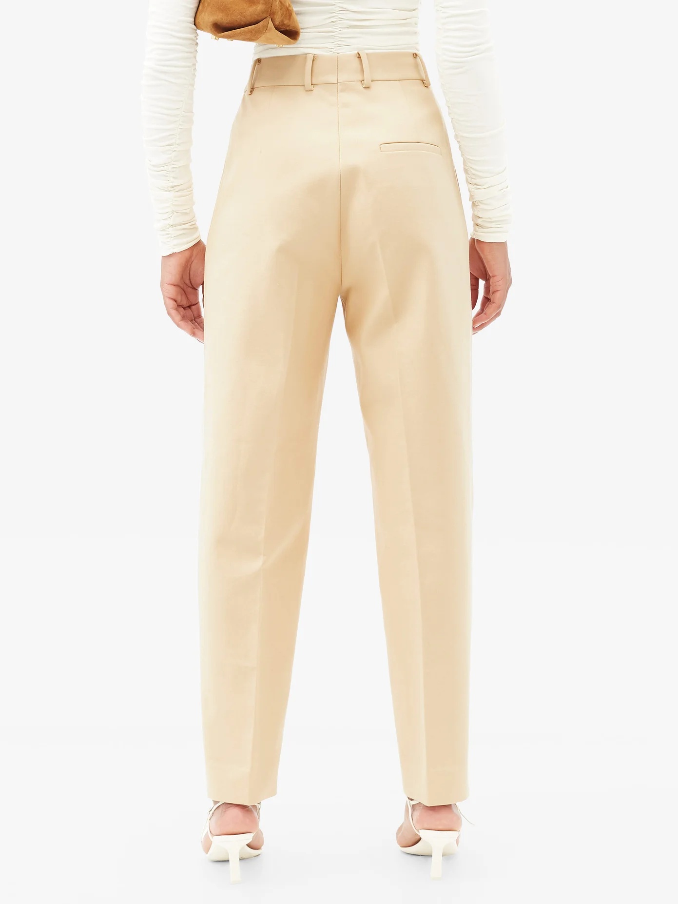 Magdeline high-rise cotton trousers - 5