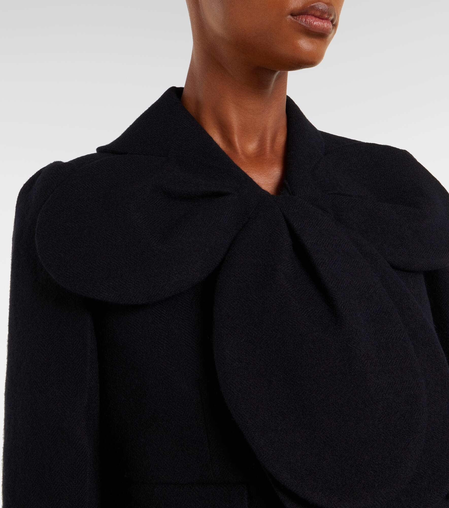 Cropped wool jacket - 4