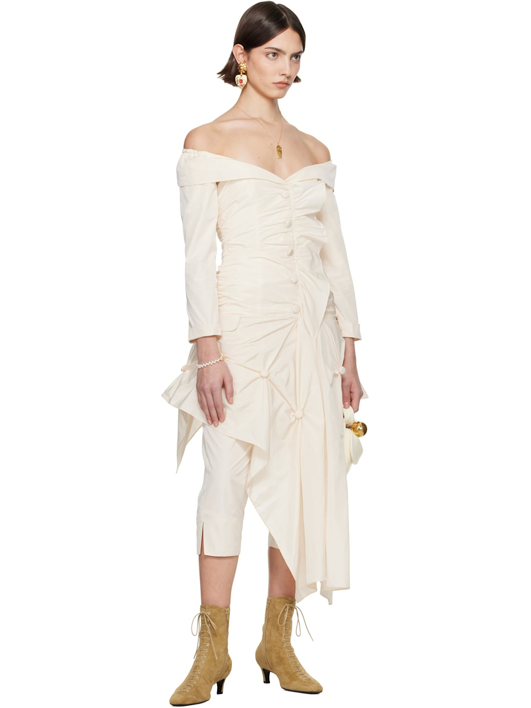 SSENSE Exclusive Bridal Capsule Coco Minidress - 5