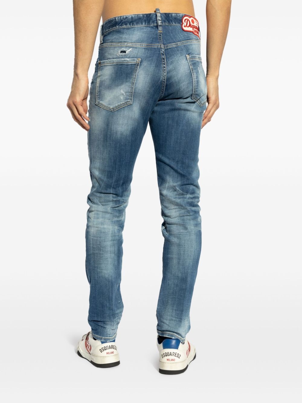 logo-patch jeans - 4