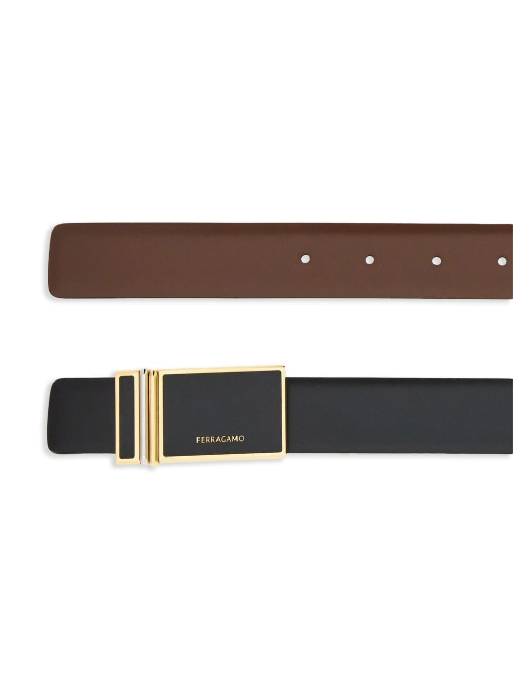 reversible leather belt - 2