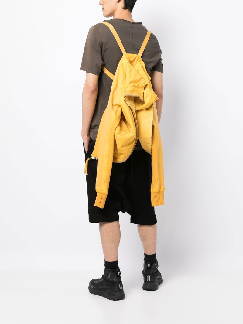 11 by Boris Bidjan Saberi OFF-CENTRE ZIP-FASTENING HOODIE outlook