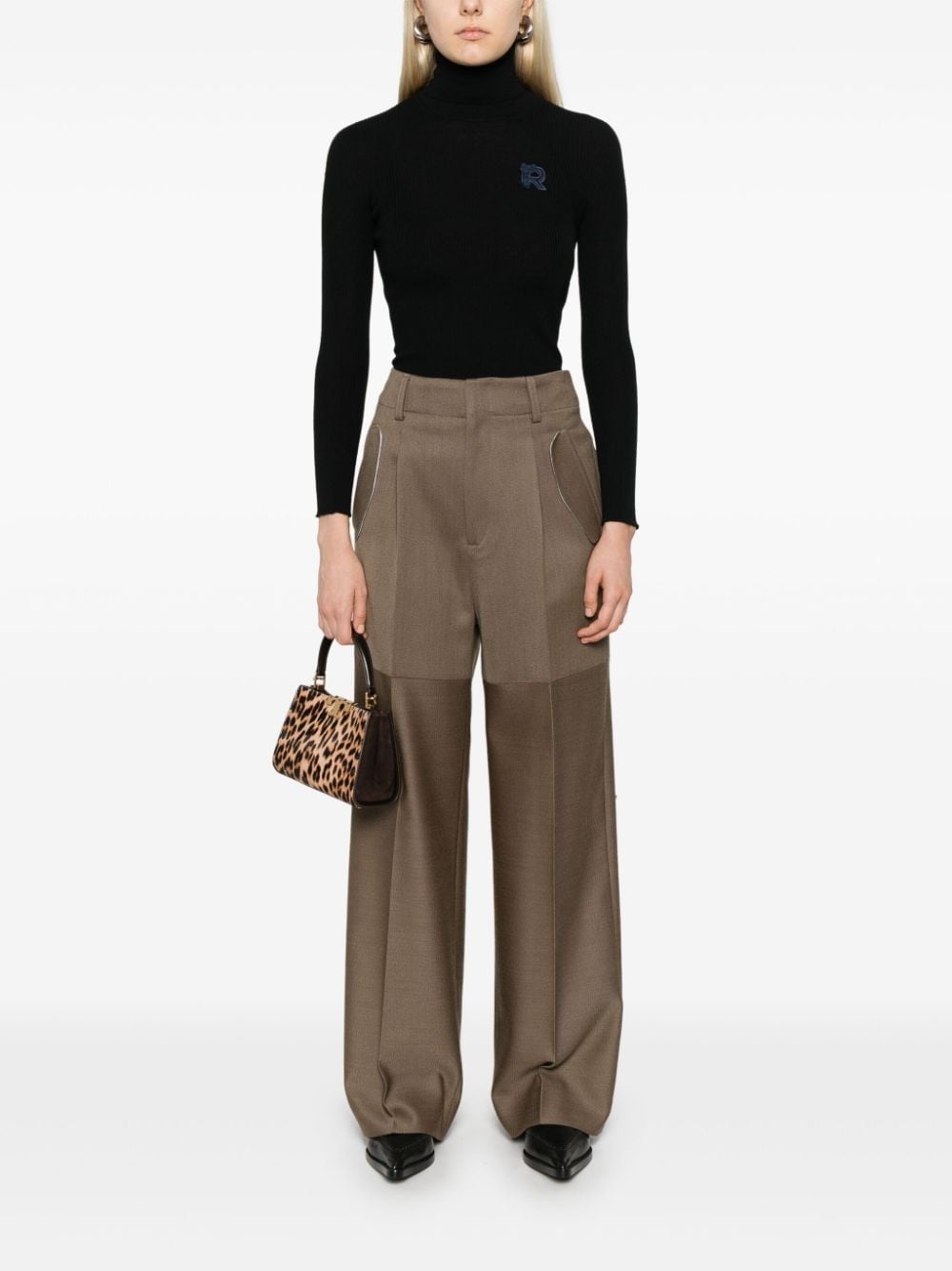 panelled trousers - 2