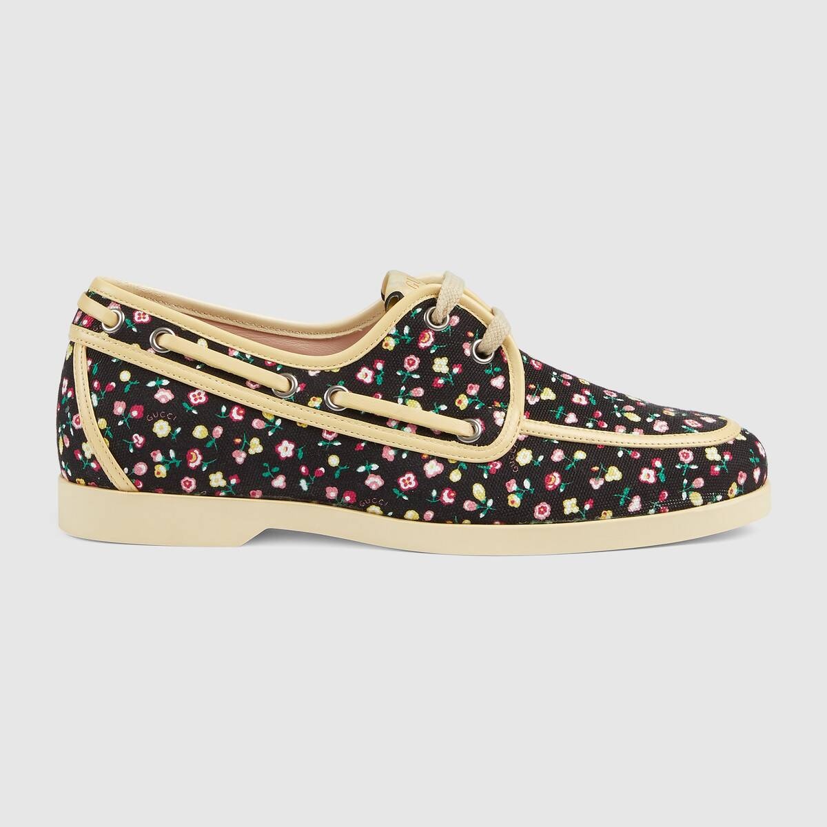 Women's Gucci Liberty floral boat shoe - 1