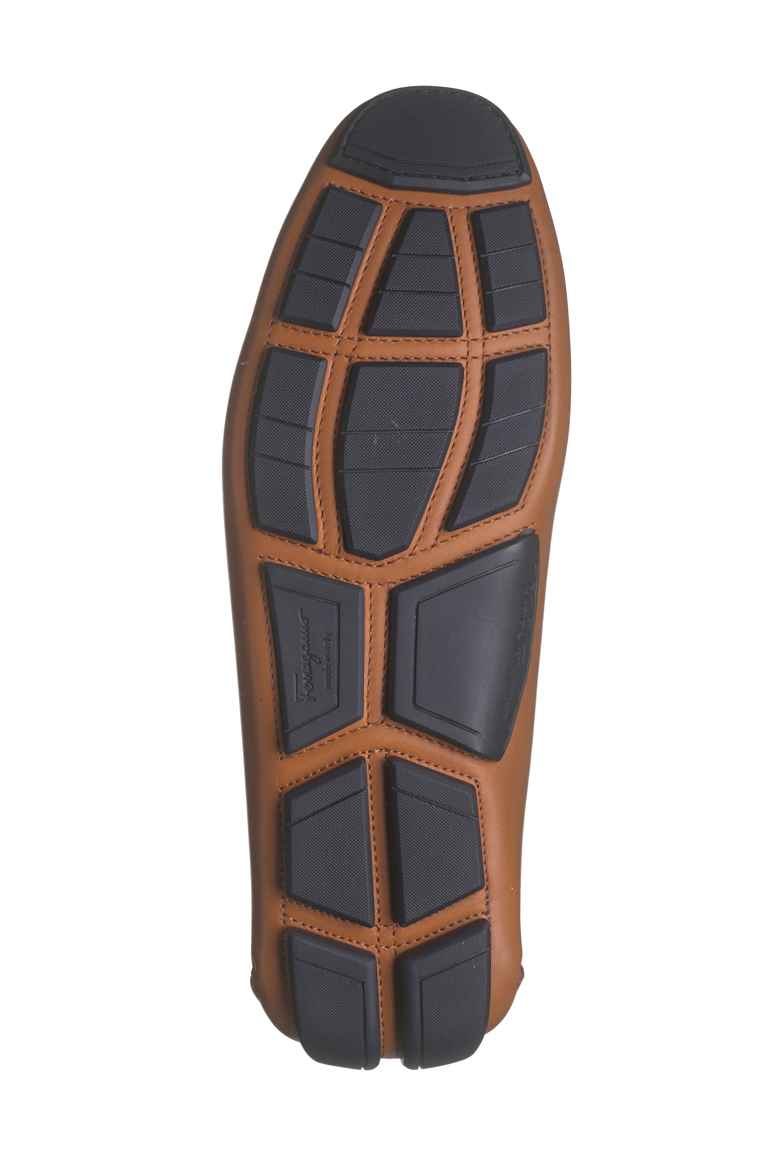 FERRAGAMO Front 4 Driving Shoe in Naturale Navy Caramello at Nordstrom - 5