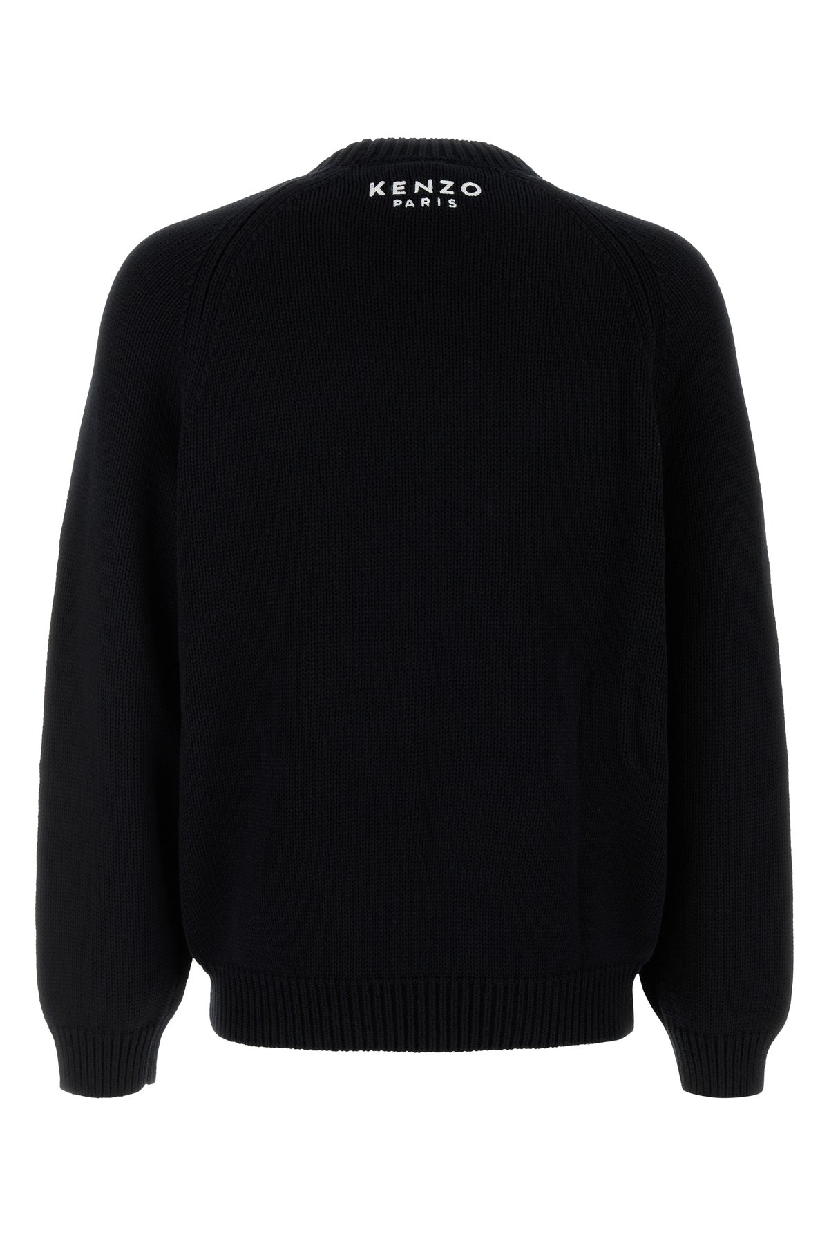 Black cotton blend sweater - 2