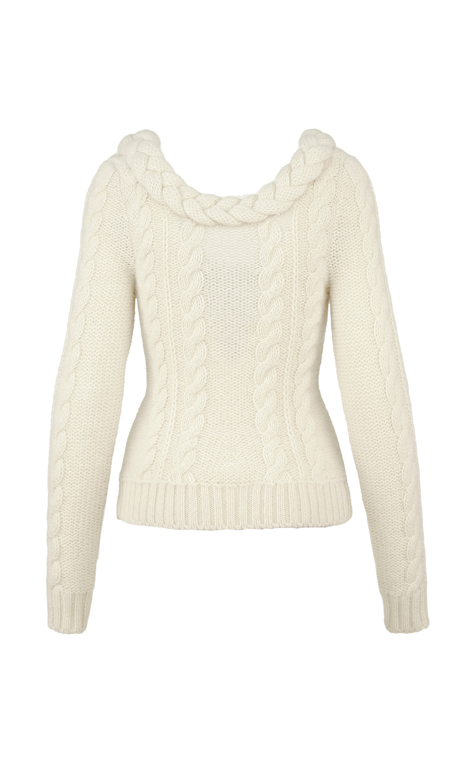 Revelation Cable-Knit Sweater white - 5