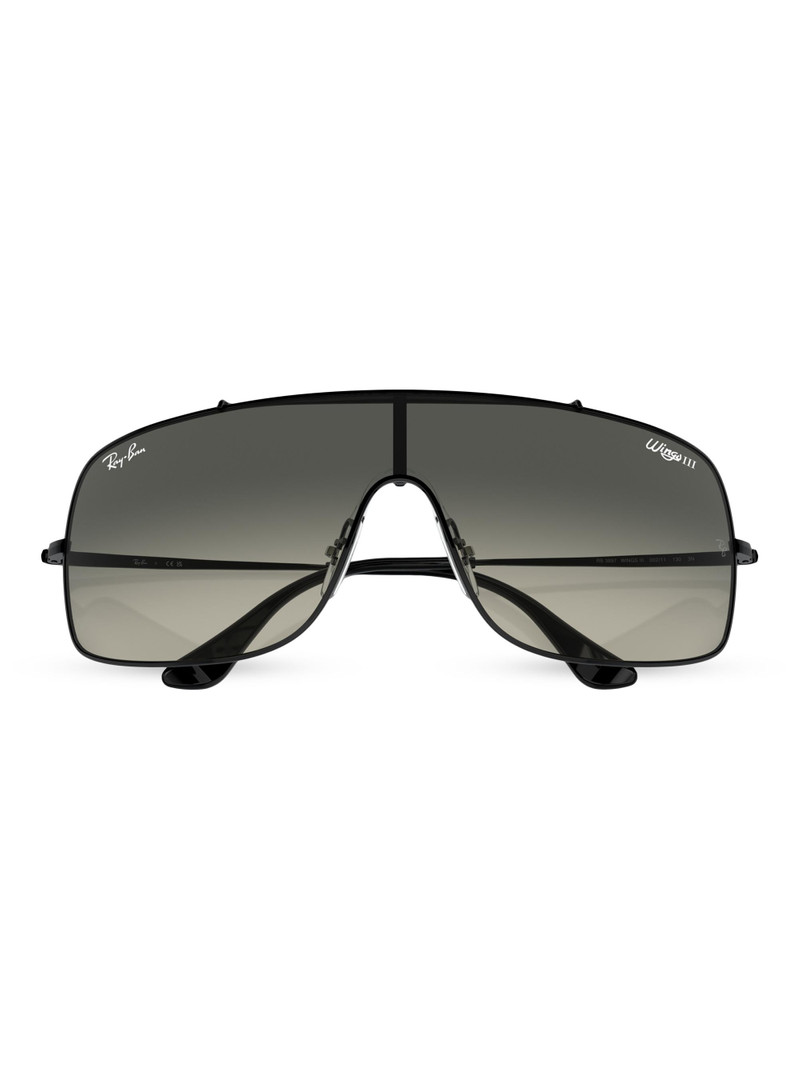 Women's 0RB3897 0MM Wings III Sunglasses - Black Grey Gradient 5