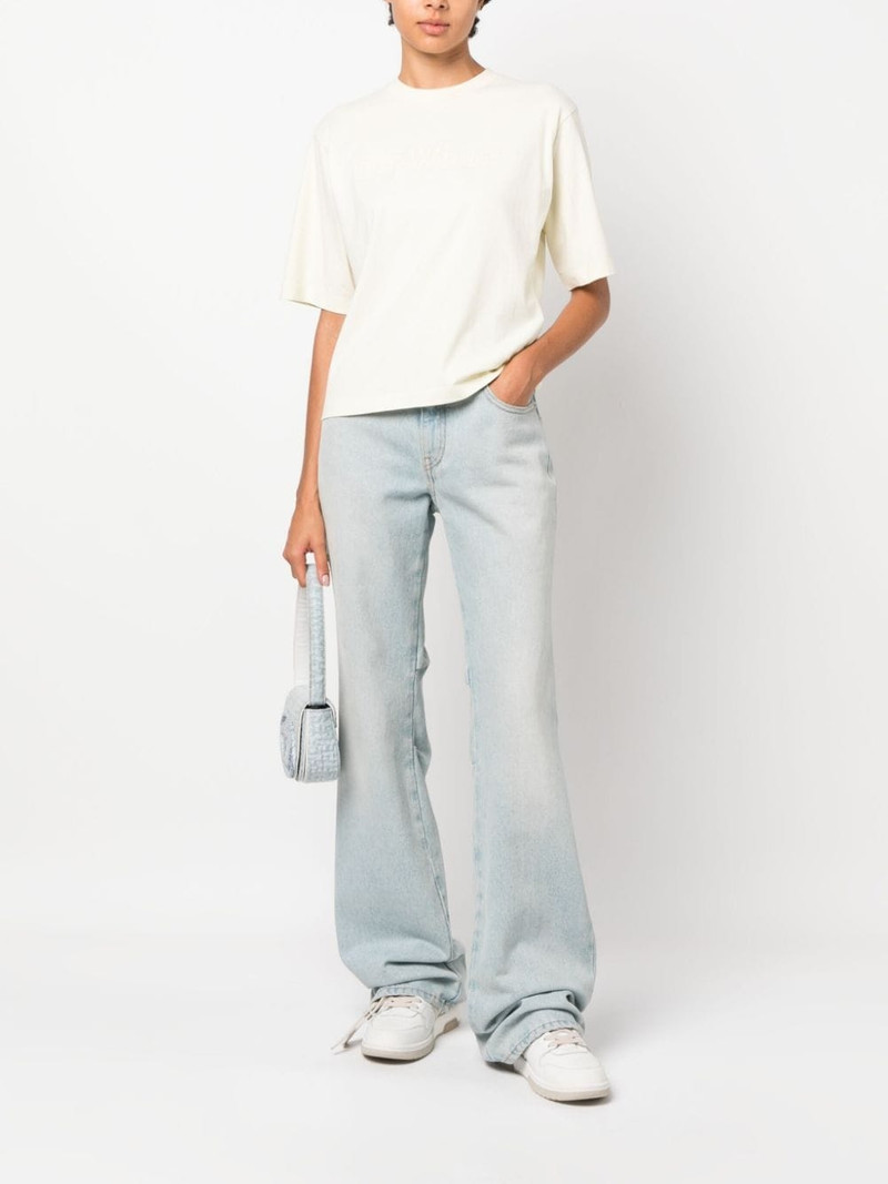 Off-White logo-embossed cotton T-shirt outlook
